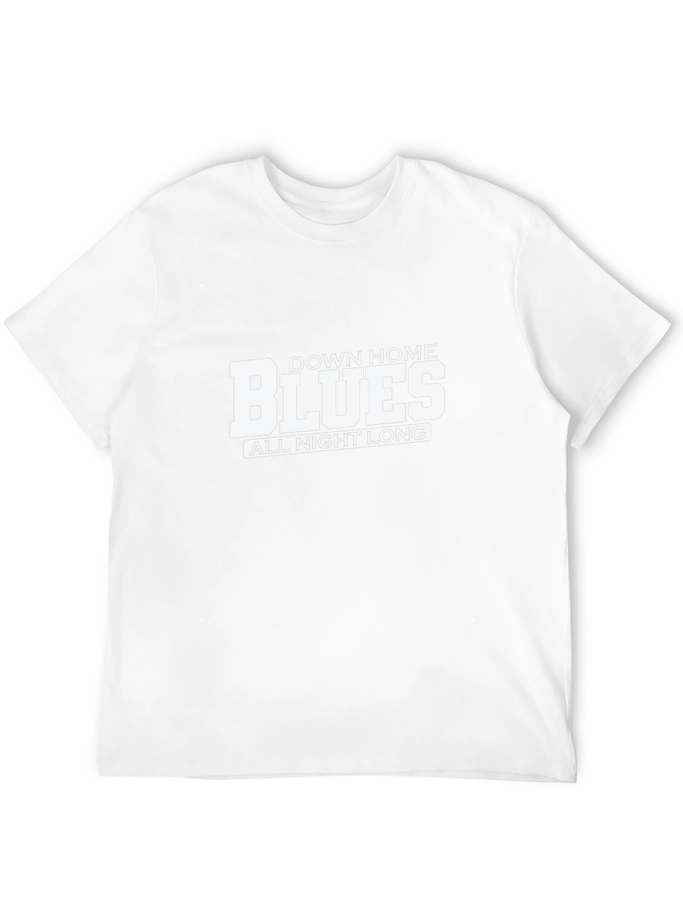 Down Home Blues All Night Long Black T-Shirt