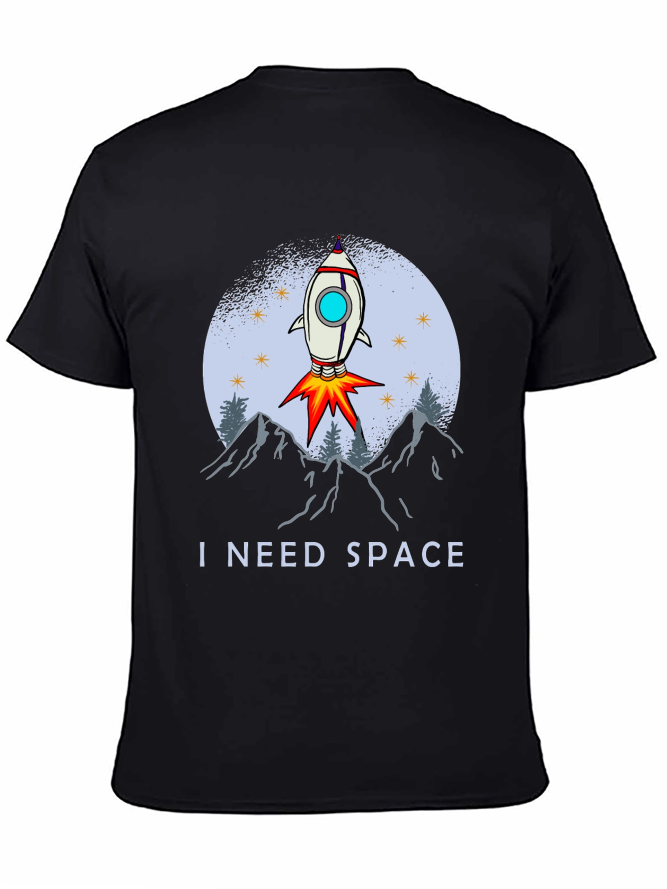 I Need Space T-Shirt - Rocket Launch Graphic Tee