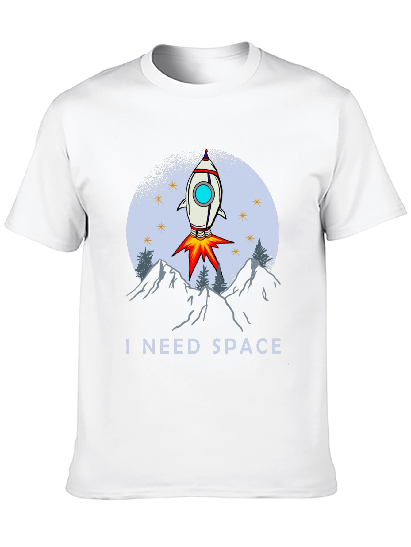 I Need Space T-Shirt - Rocket Launch Graphic Tee