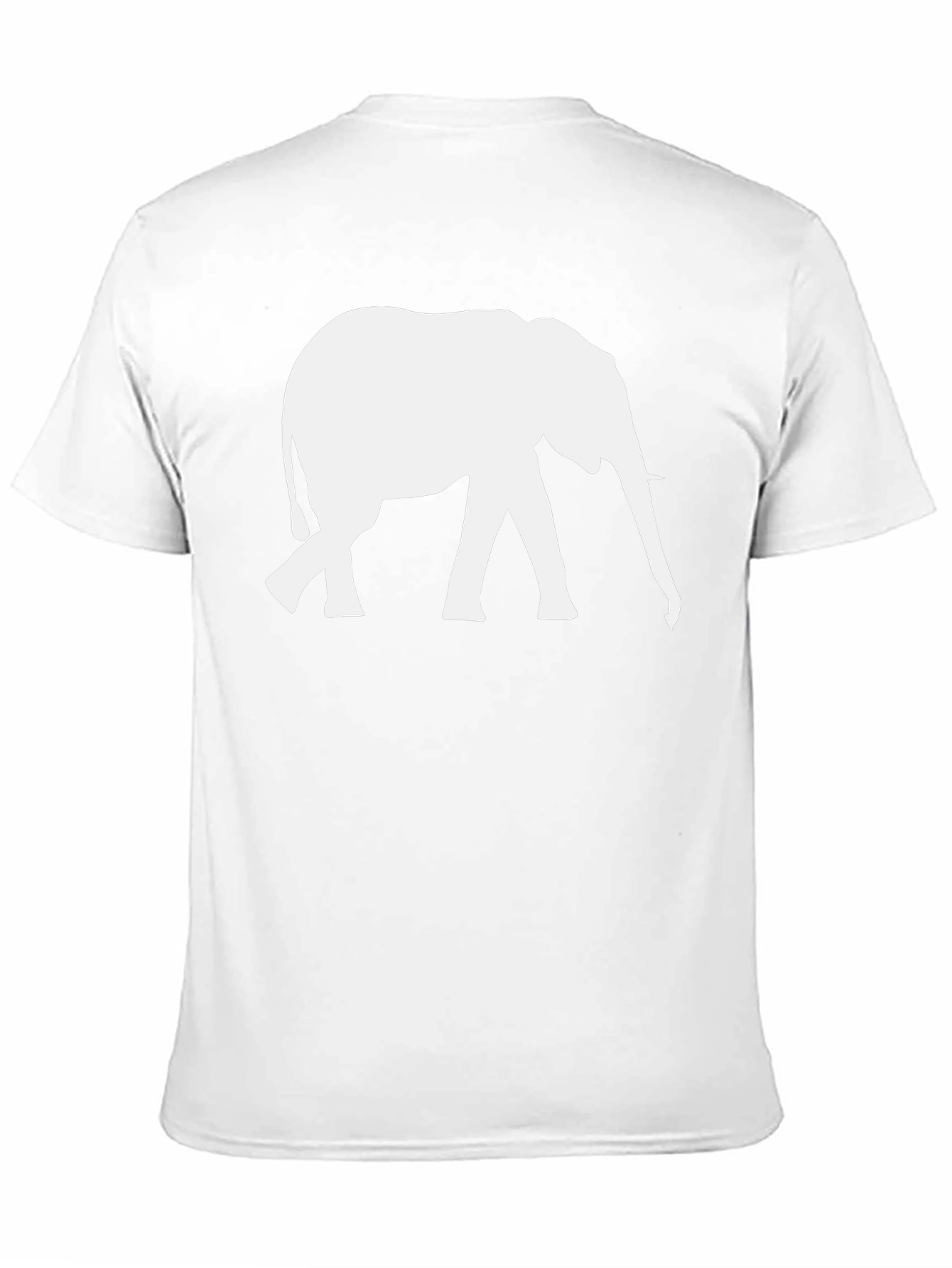 Elephant Graphic T-Shirt - Black Animal Print