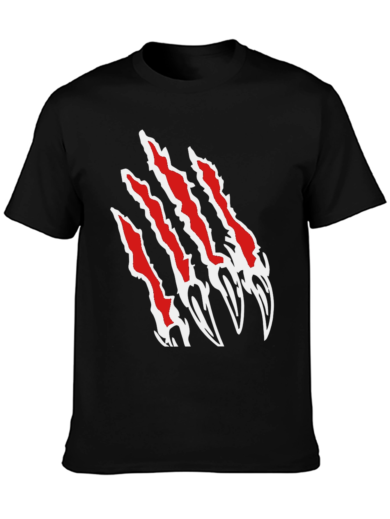 Claw Scratch Graphic Black T-Shirt