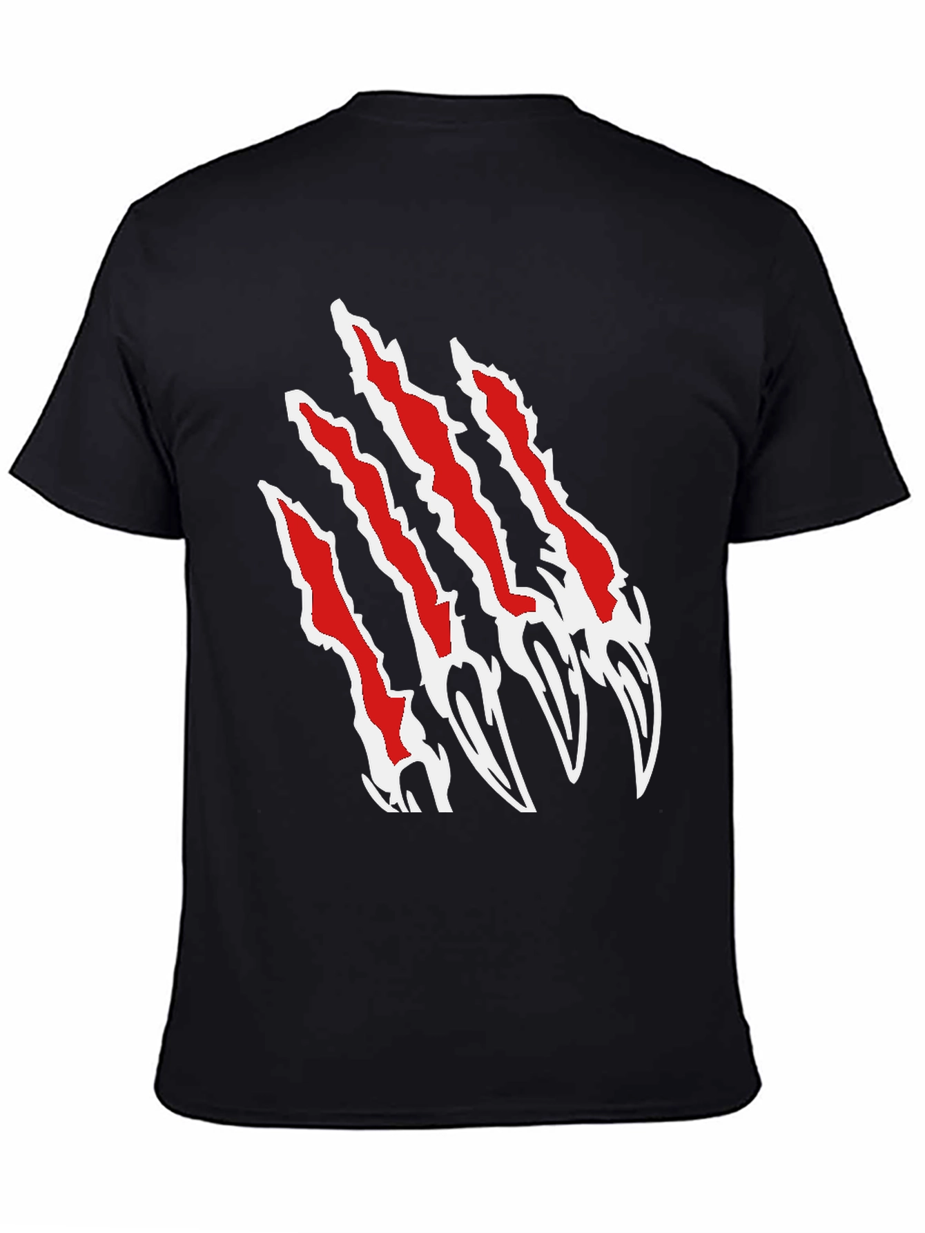 Claw Scratch Graphic Black T-Shirt