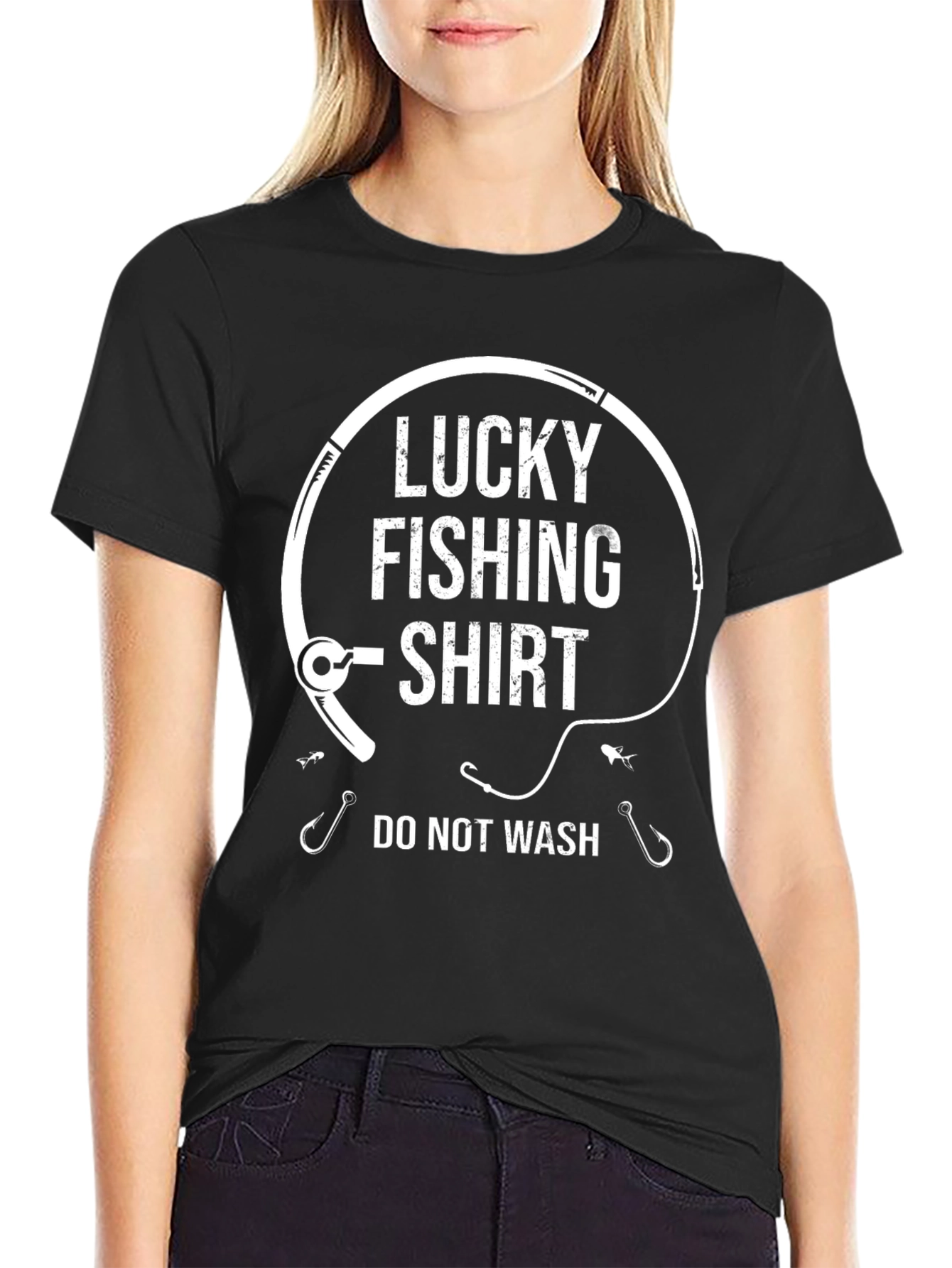 Lucky Fishing Shirt - Novelty Graphic Tee