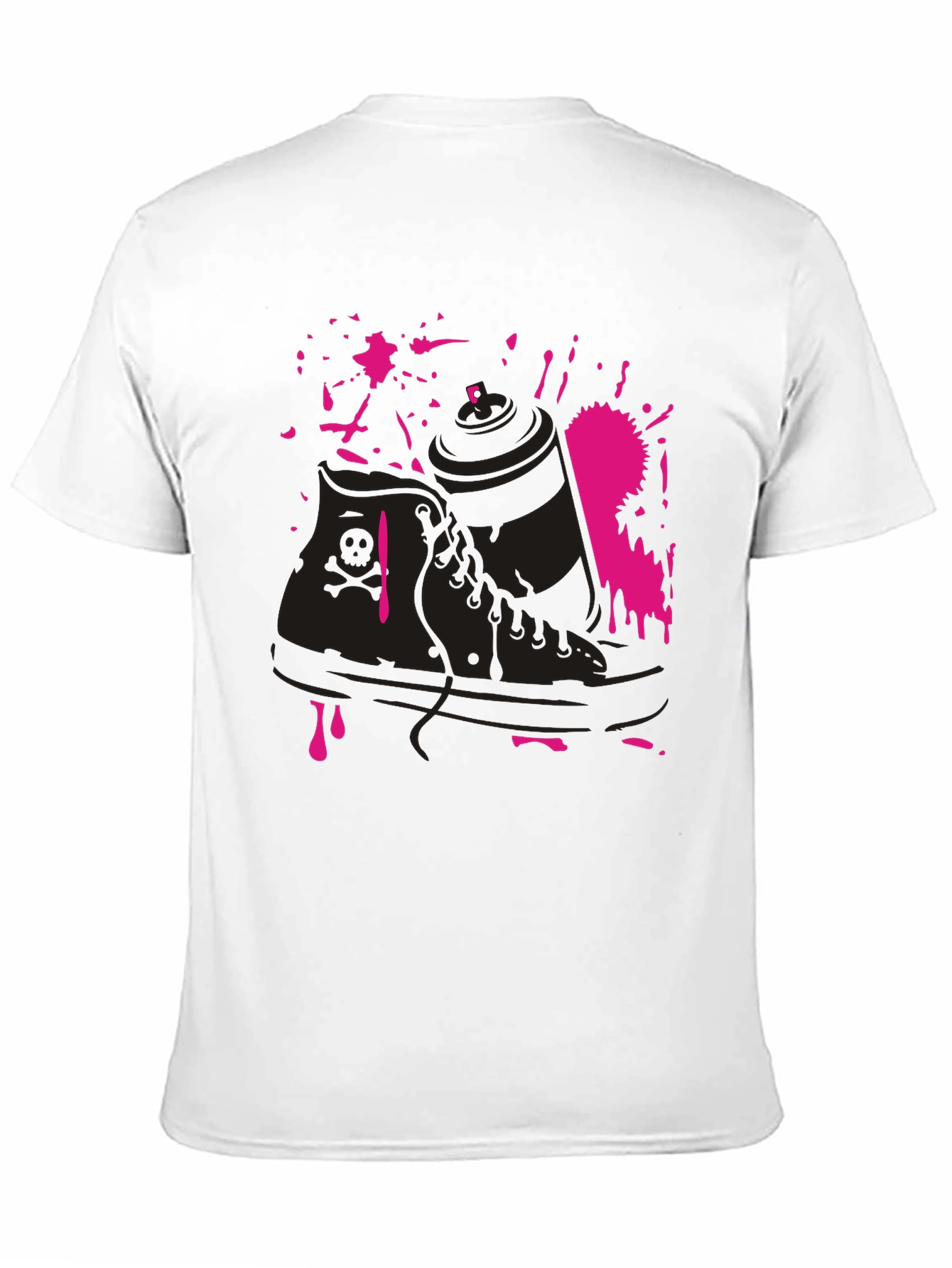 Sneaker & Spray Paint Graphic T-Shirt