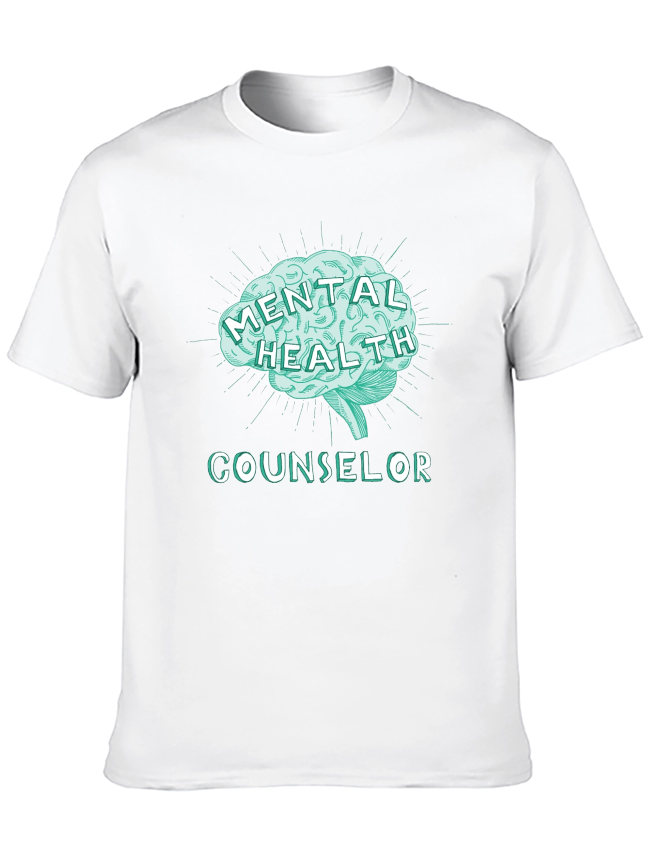 Mental Health Counselor Tee - Brain Graphic T-Shirt