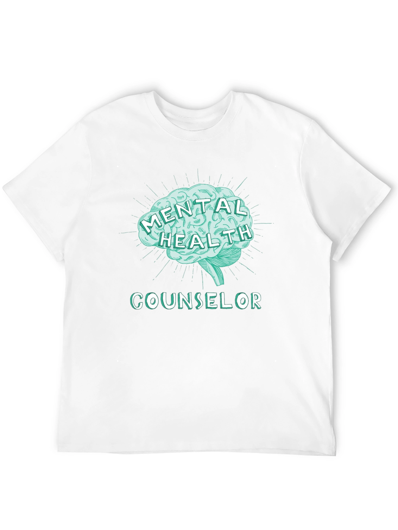 Mental Health Counselor Tee - Brain Graphic T-Shirt