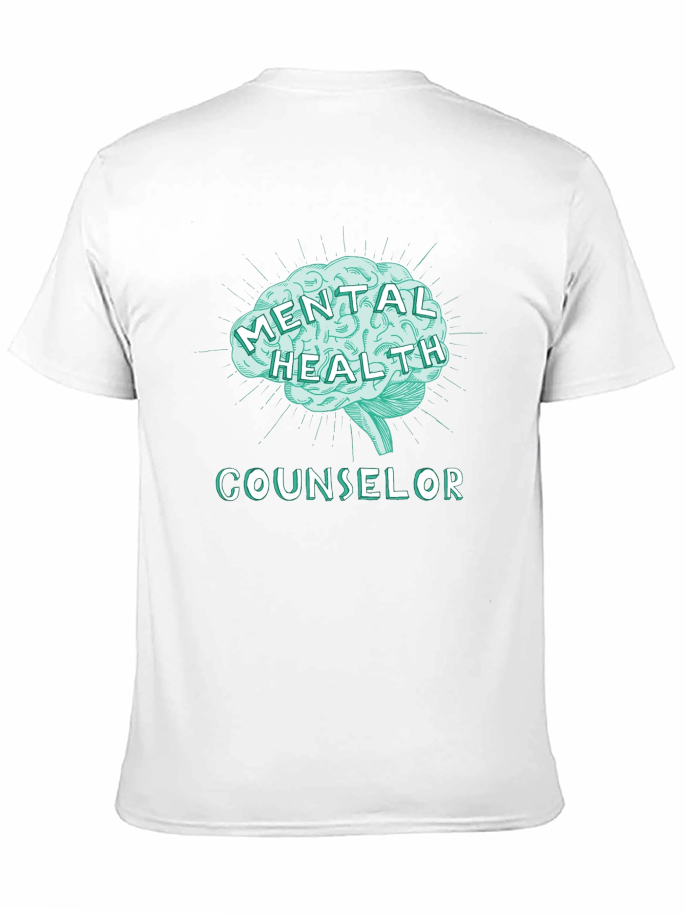 Mental Health Counselor Tee - Brain Graphic T-Shirt