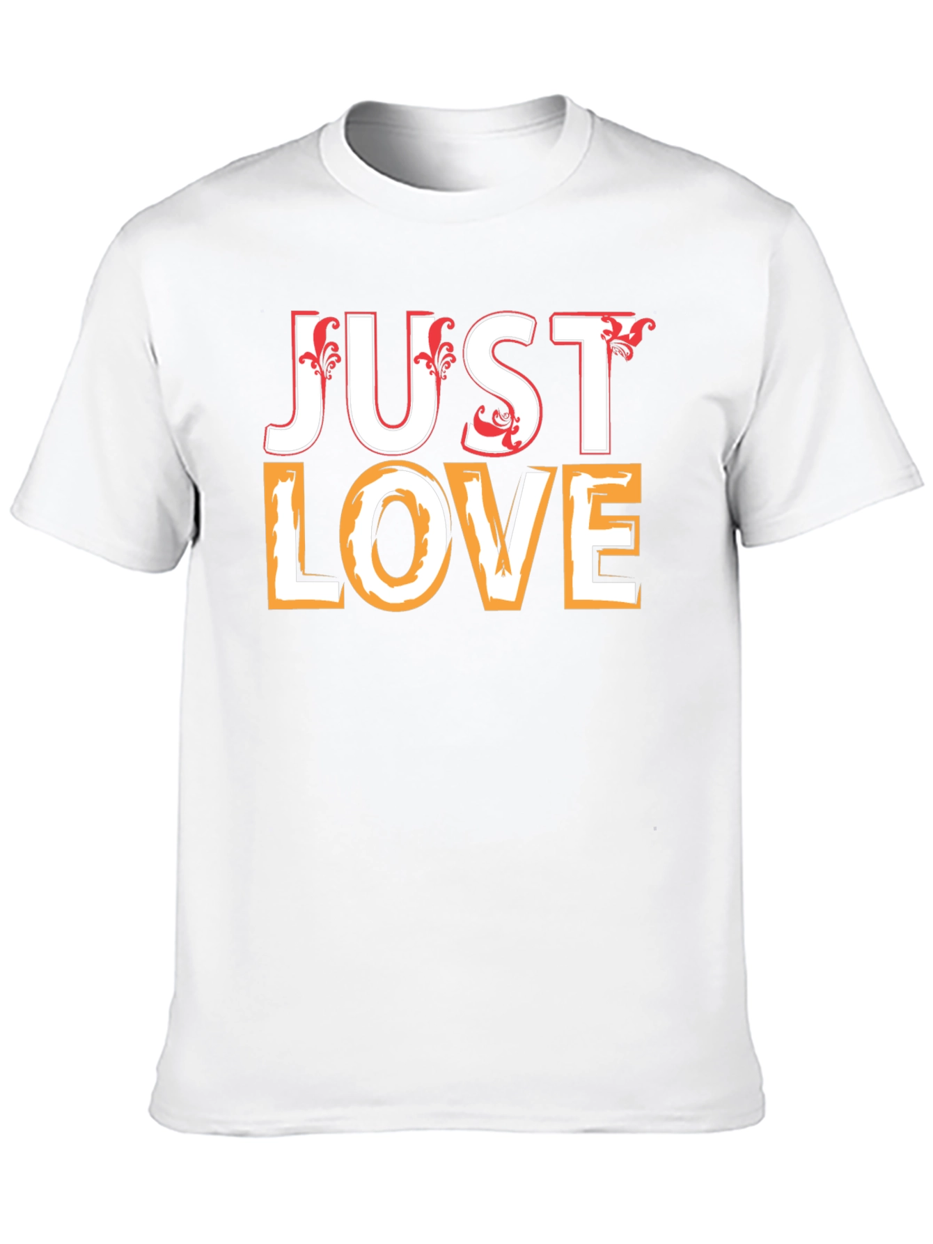 Just Love Black Graphic Tee