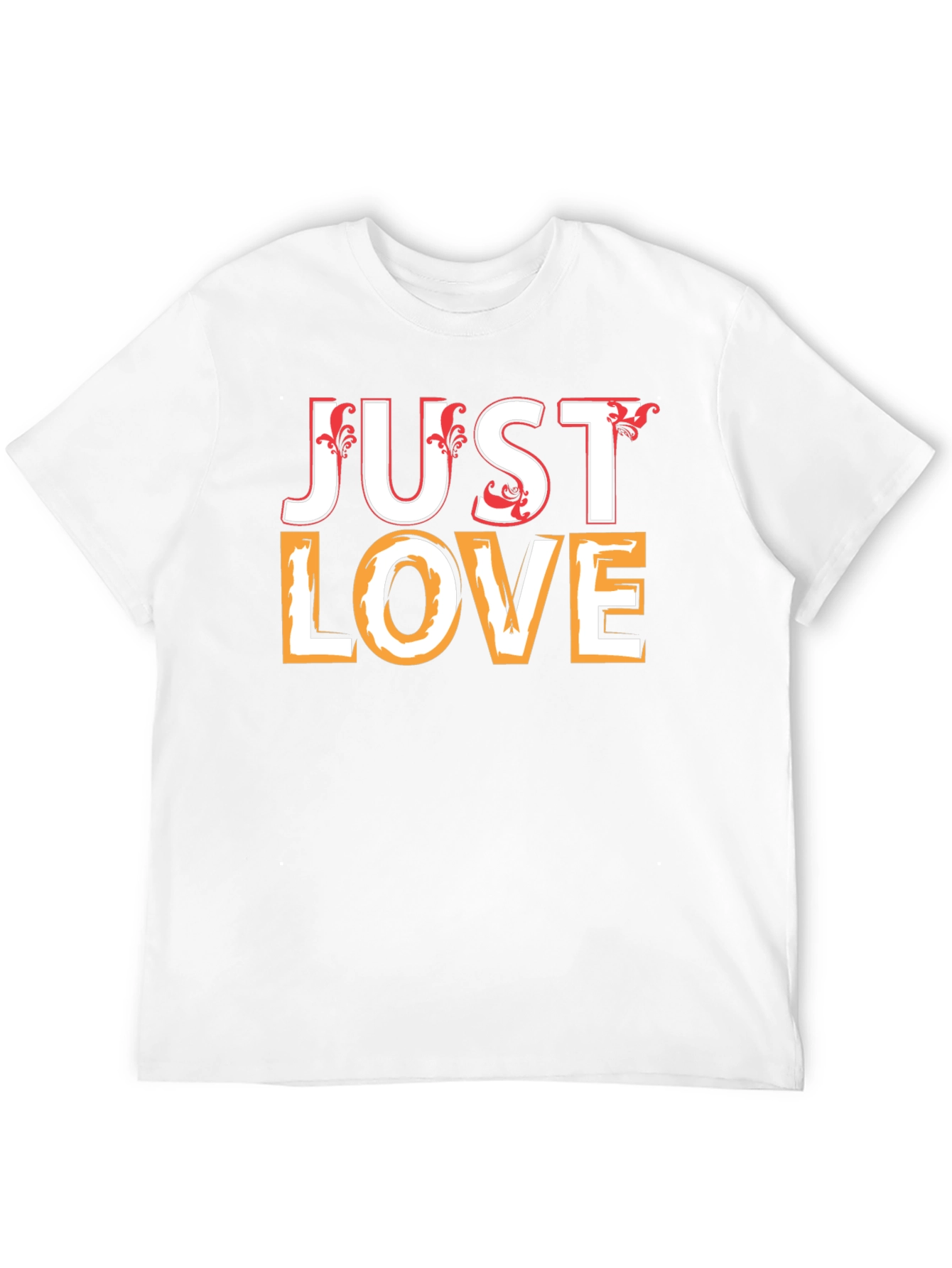 Just Love Black Graphic Tee