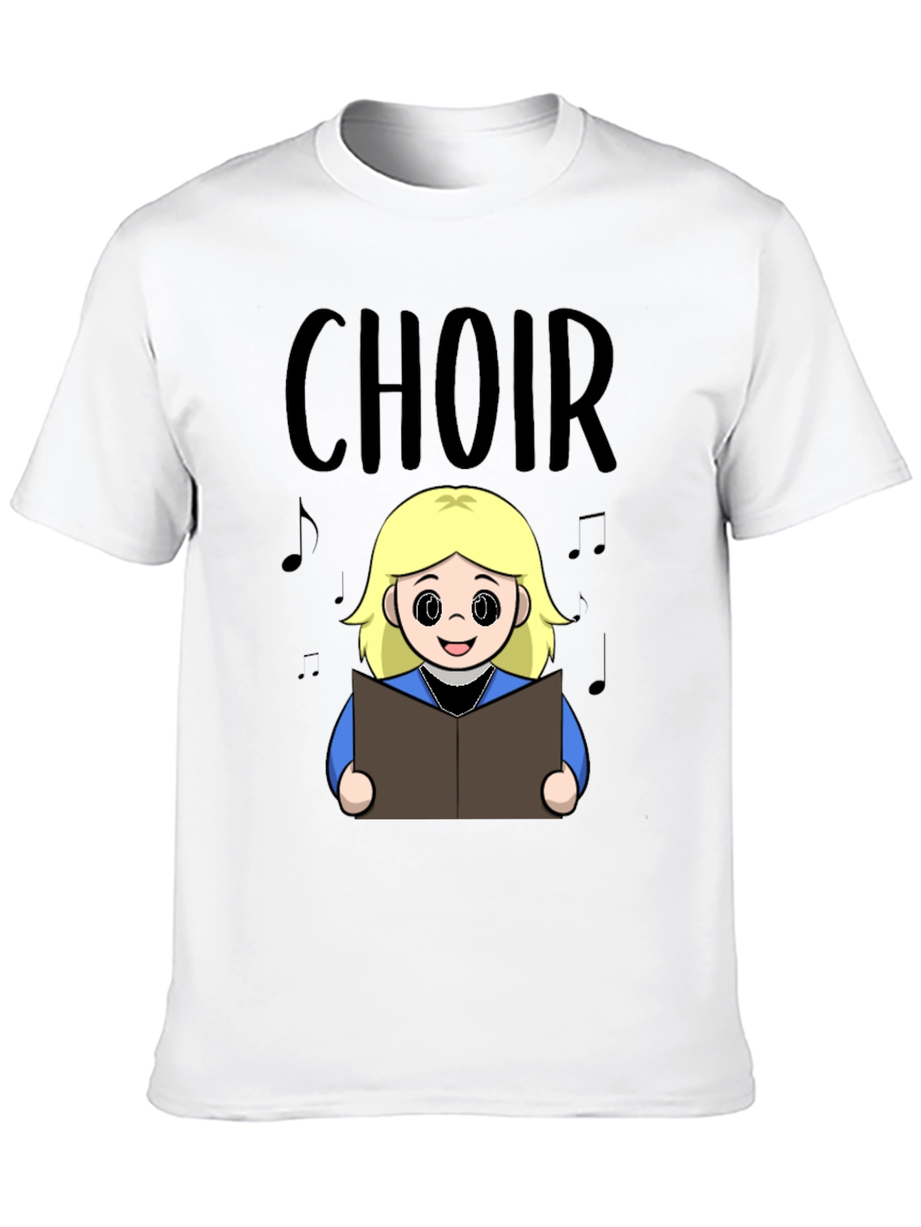 Choir Girl Cartoon T-Shirt