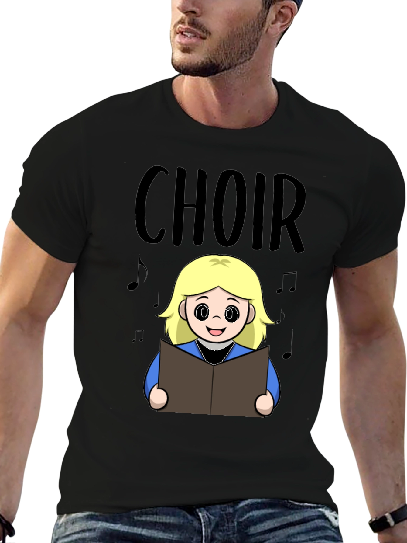 Choir Girl Cartoon T-Shirt