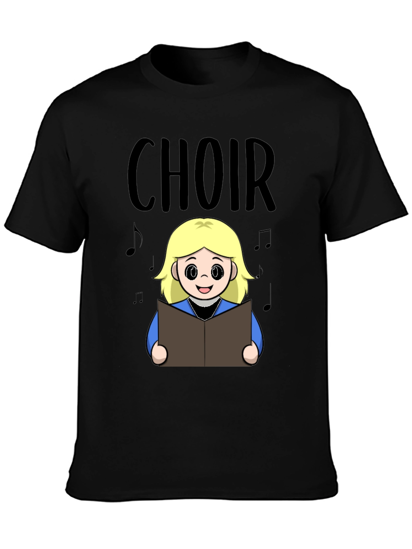 Choir Girl Cartoon T-Shirt