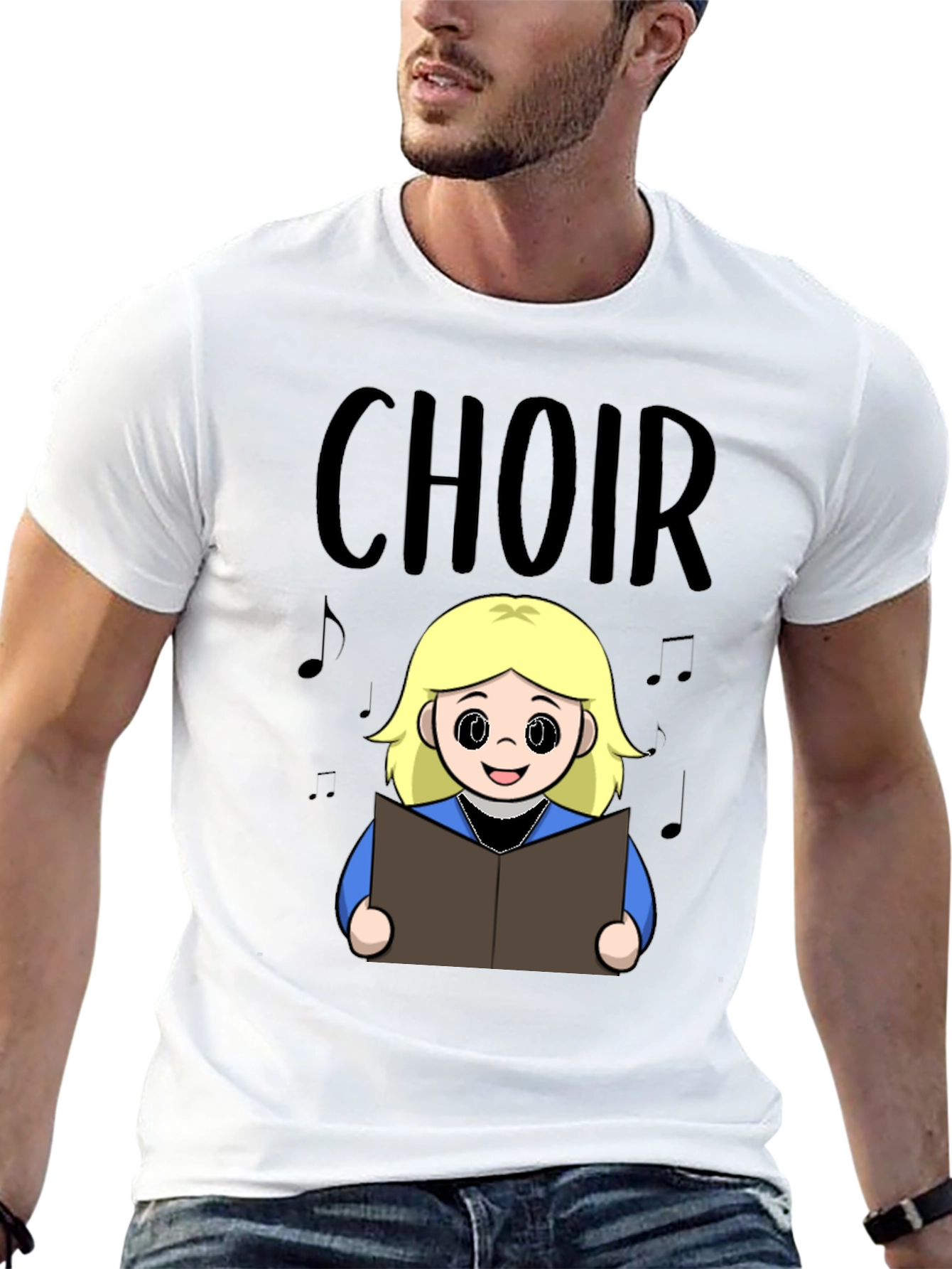 Choir Girl Cartoon T-Shirt