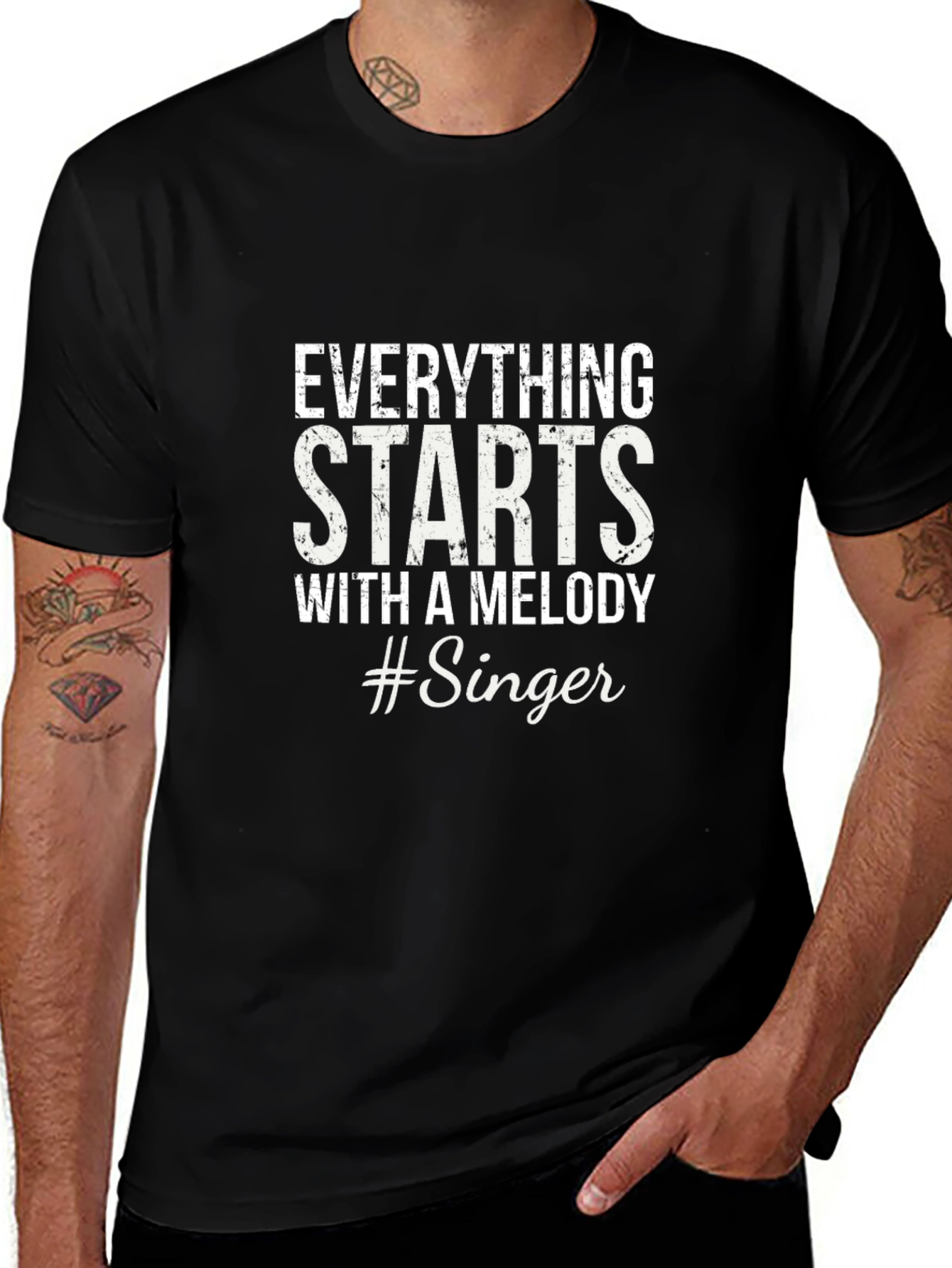Everything Starts With A Melody Singer T-Shirt