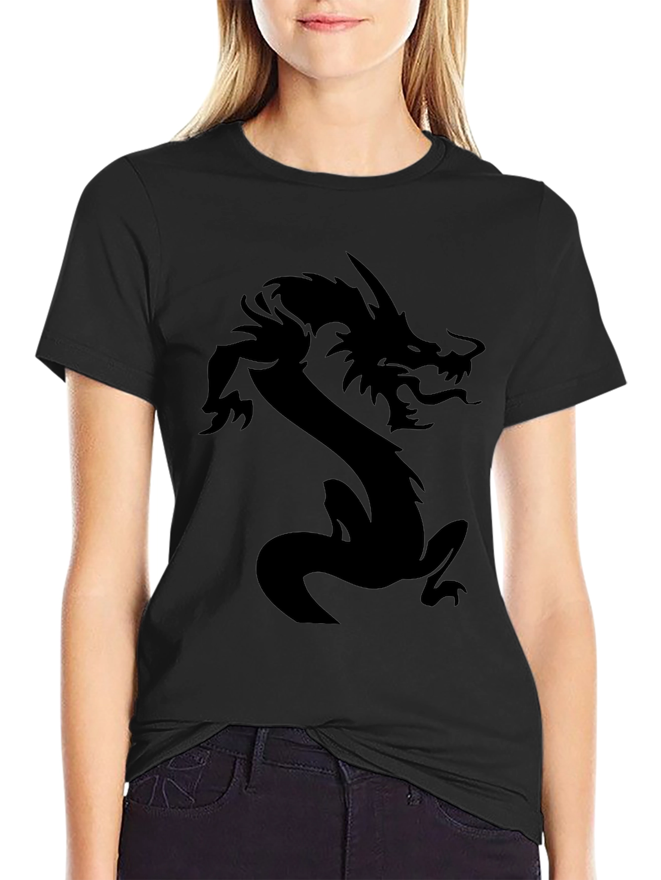 Black Dragon Graphic Tee - Mens Fashion
