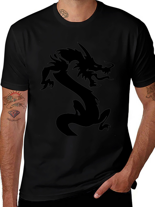 Black Dragon Graphic Tee - Mens Fashion