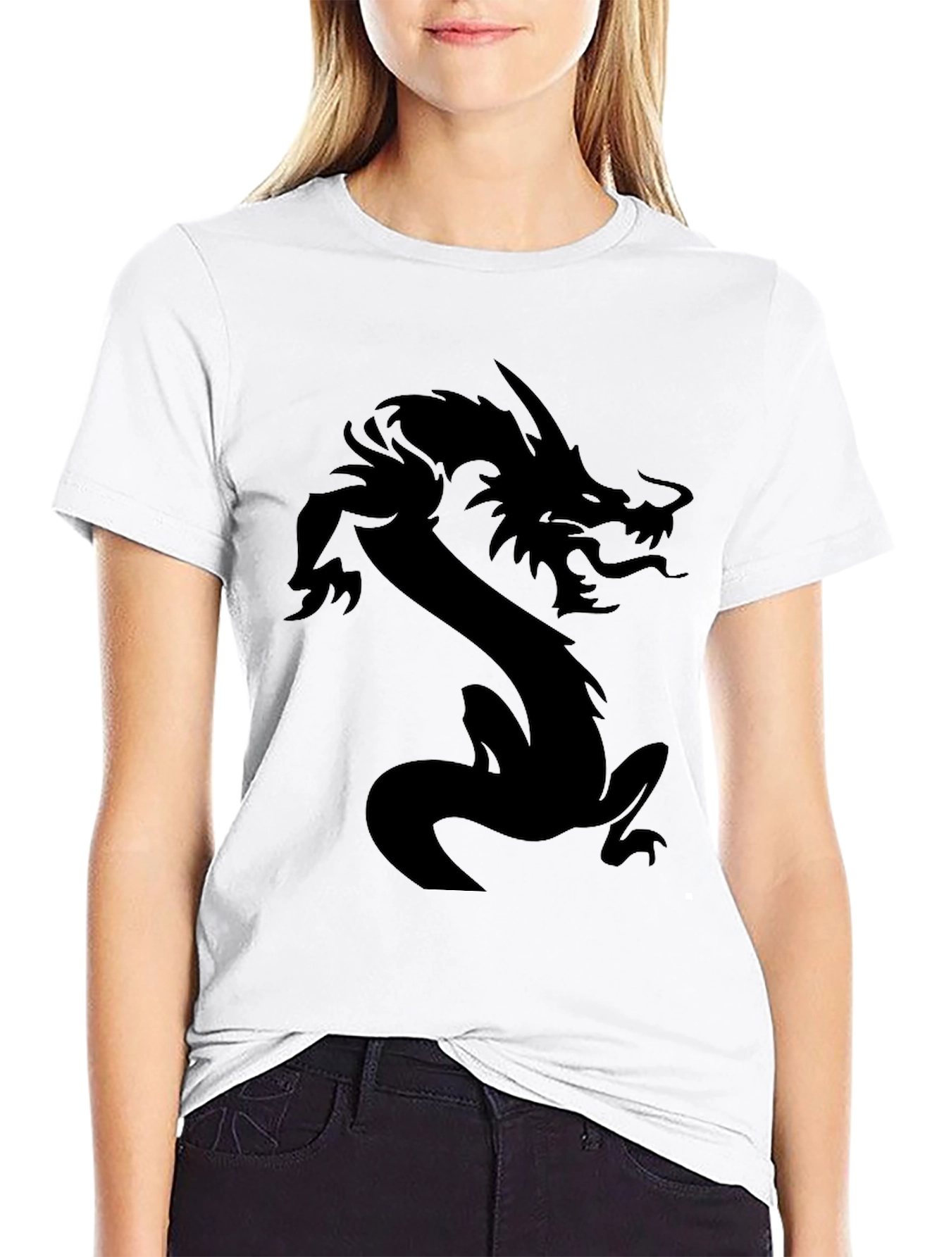 Black Dragon Graphic Tee - Mens Fashion