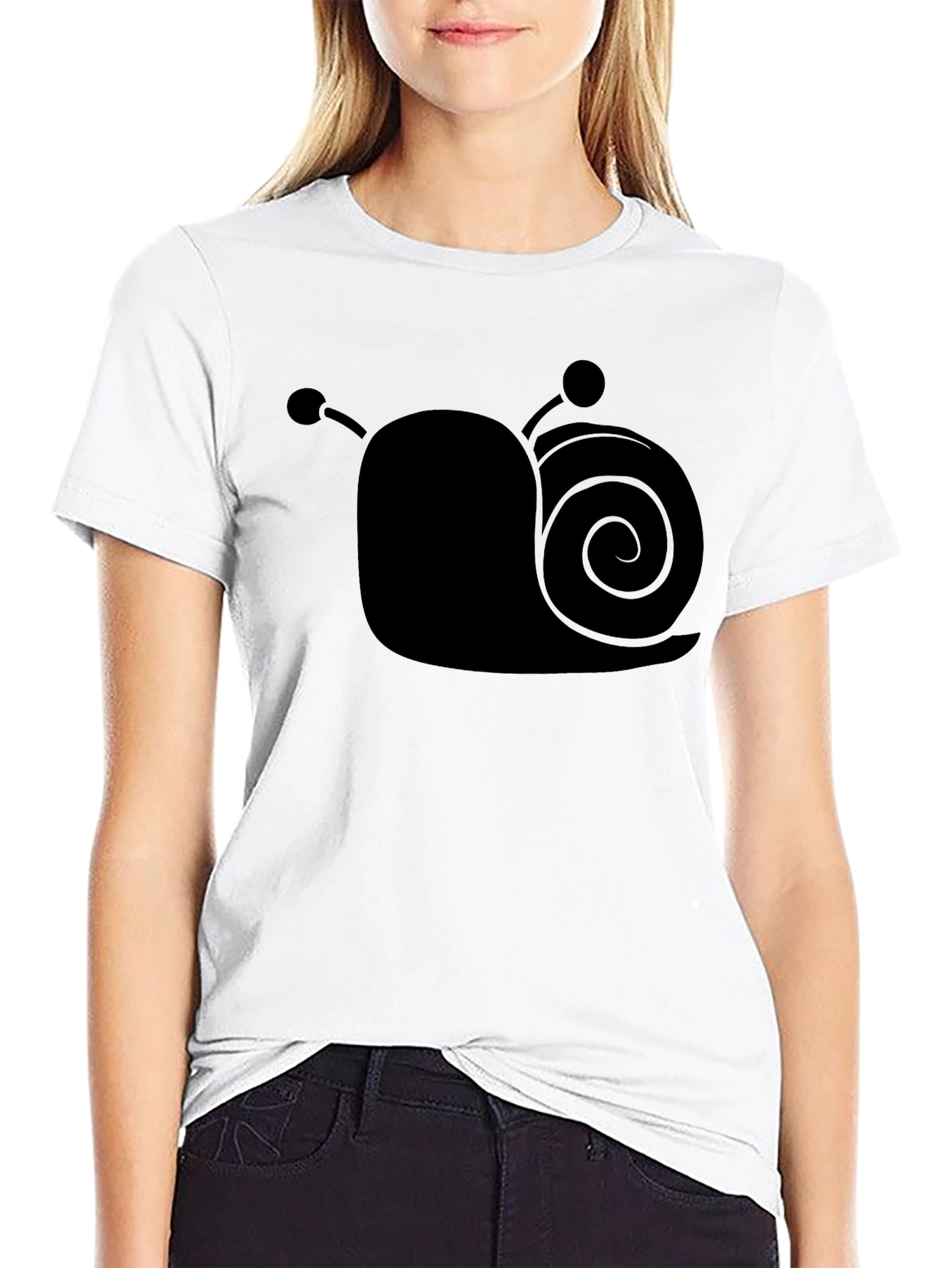 Snail Graphic Black T-Shirt - Unique Design