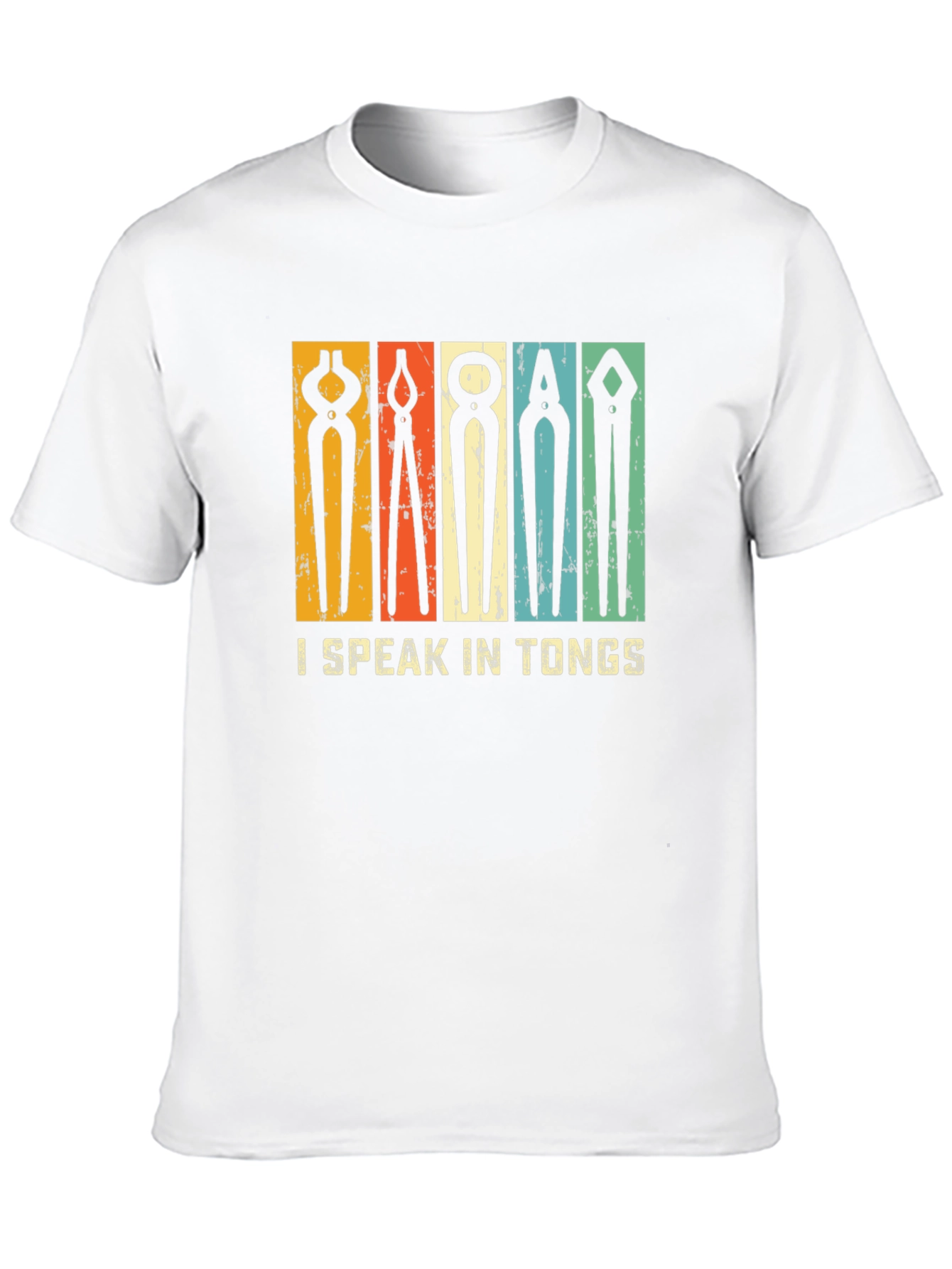I Speak In Tongs Graphic Tee - Blacksmithing T-Shirt