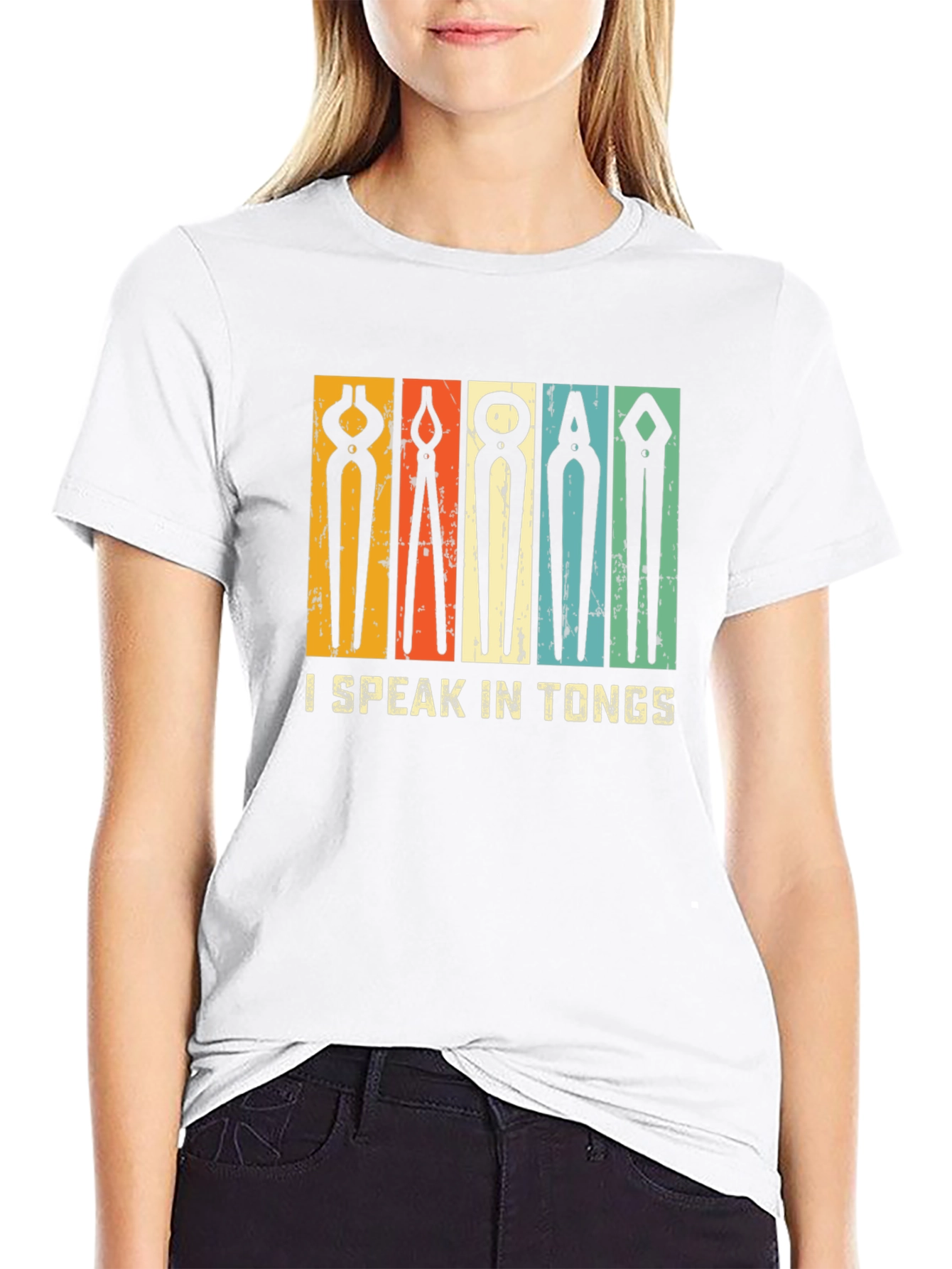 I Speak In Tongs Graphic Tee - Blacksmithing T-Shirt