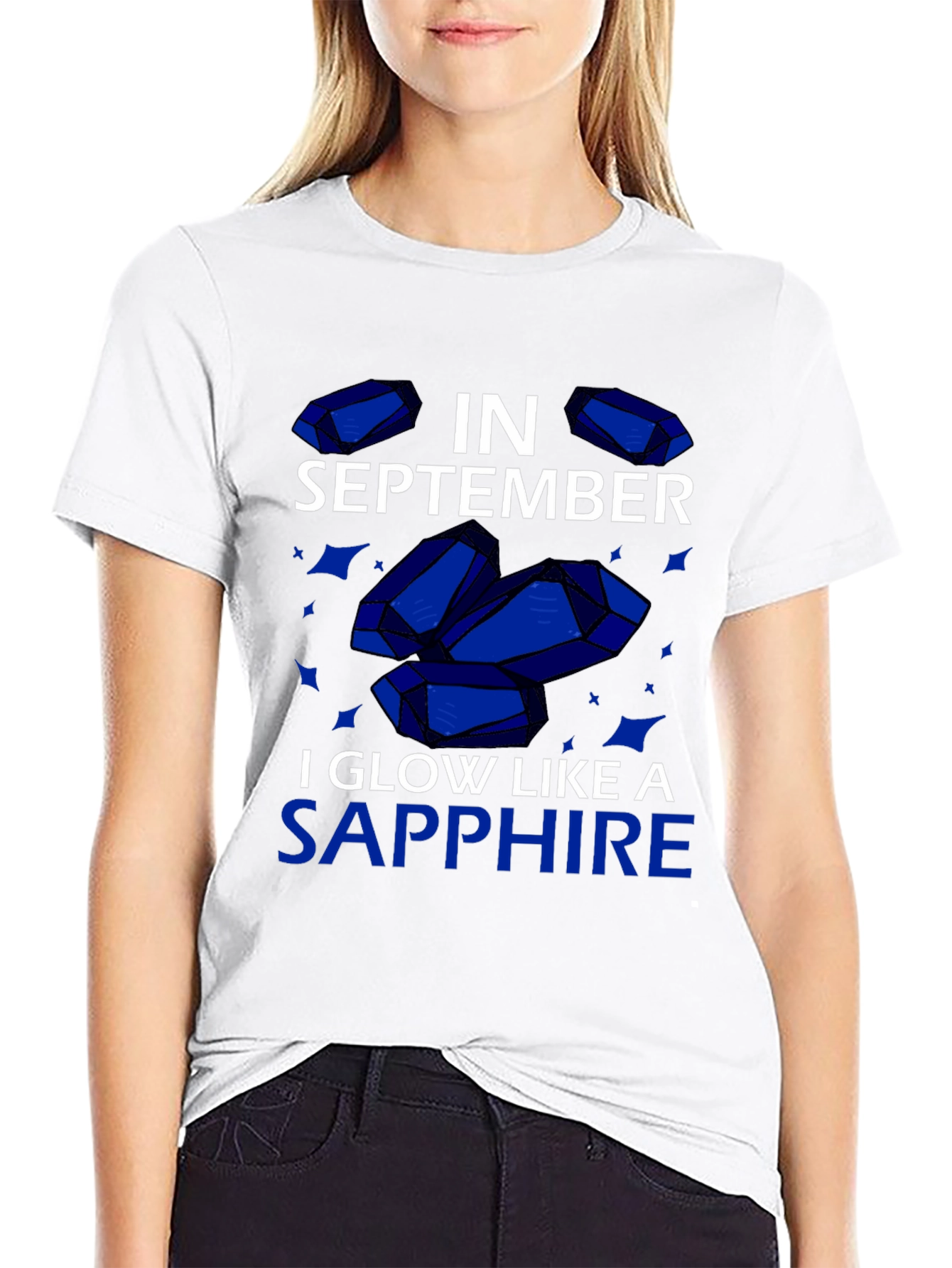 September Sapphire Glow T-Shirt