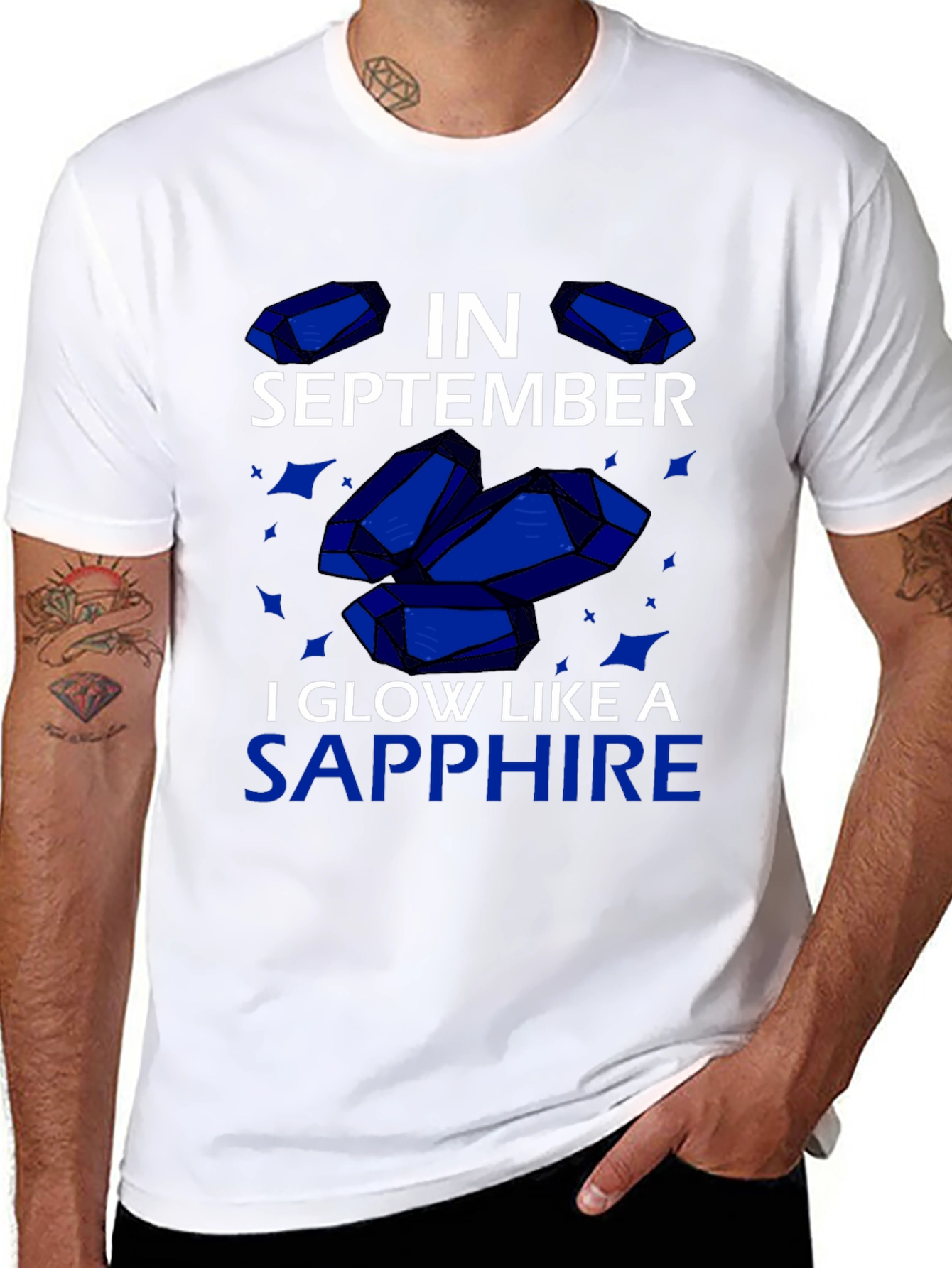 September Sapphire Glow T-Shirt