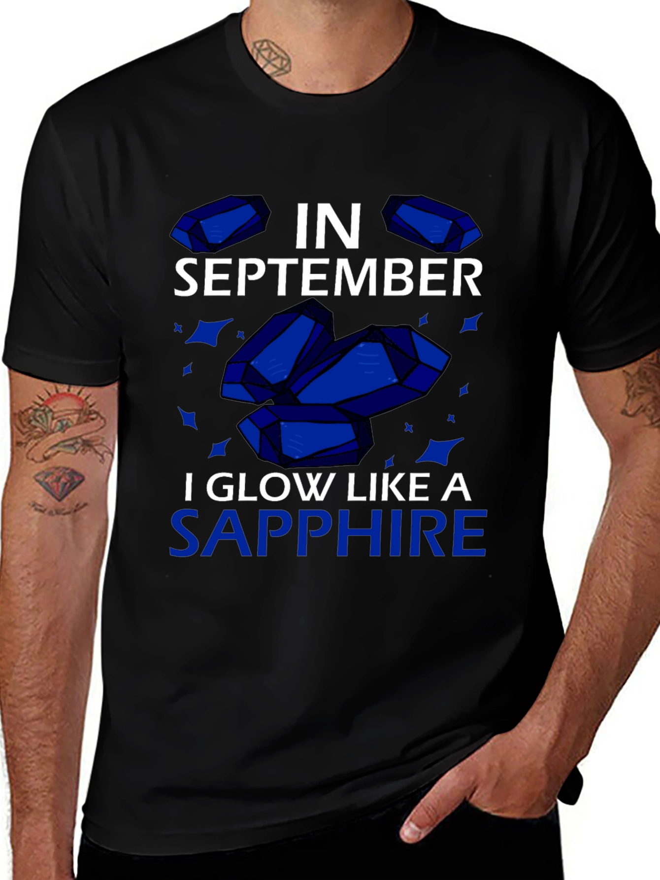 September Sapphire Glow T-Shirt