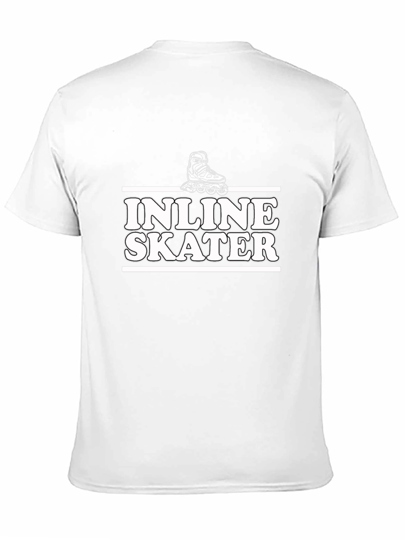 Inline Skater Graphic T-Shirt - Black Cotton Tee