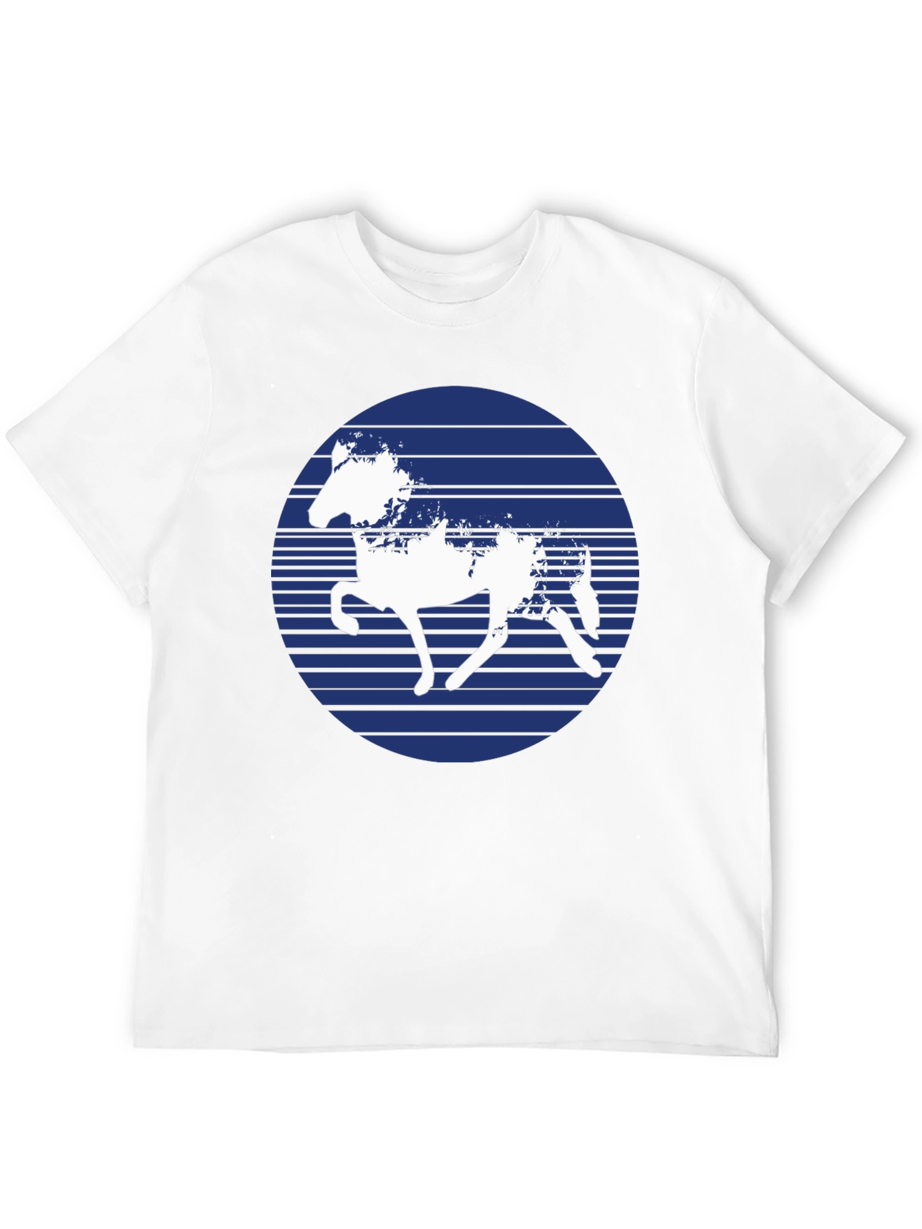 Black Horse Silhouette Graphic T-Shirt