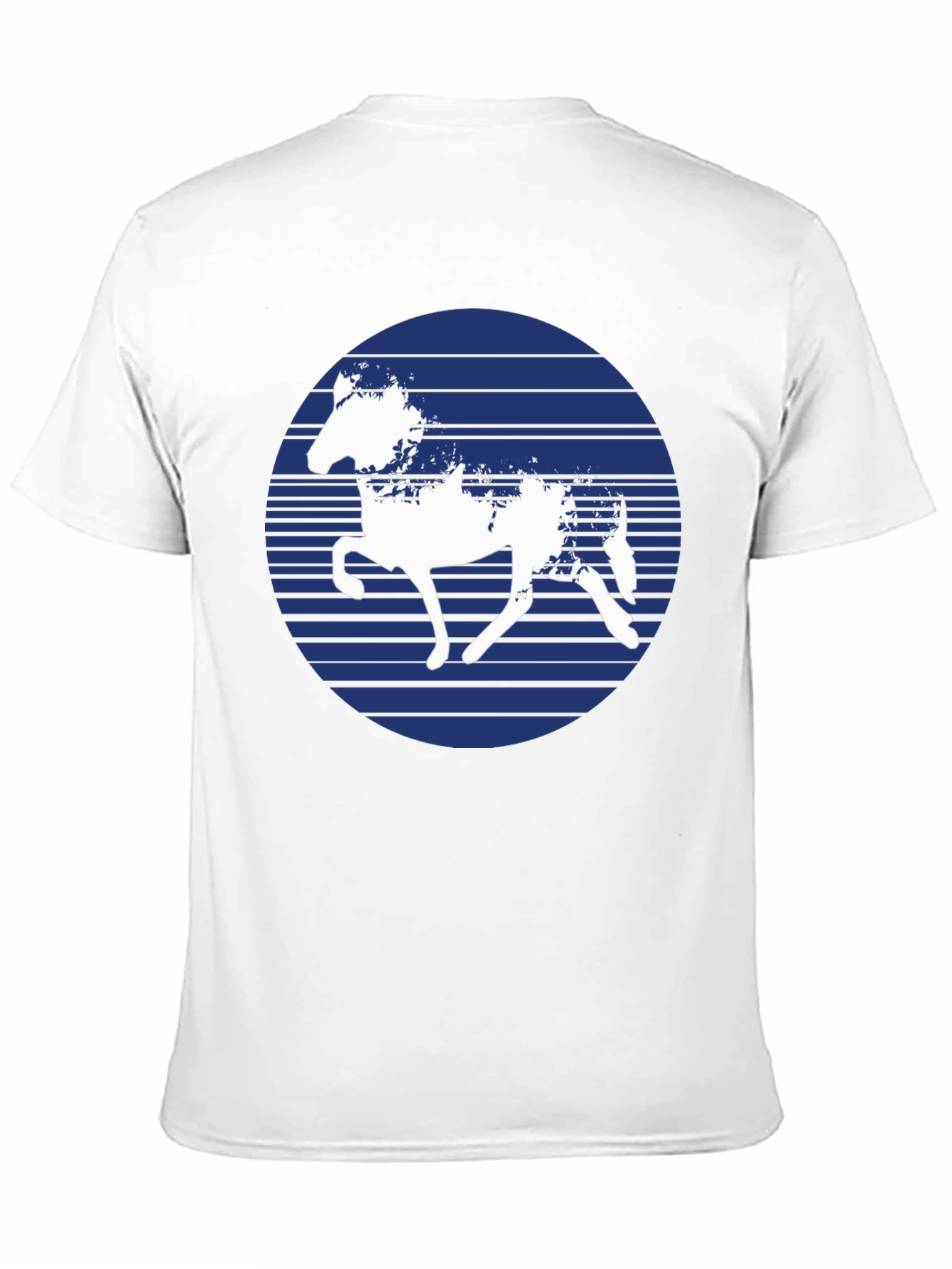 Black Horse Silhouette Graphic T-Shirt