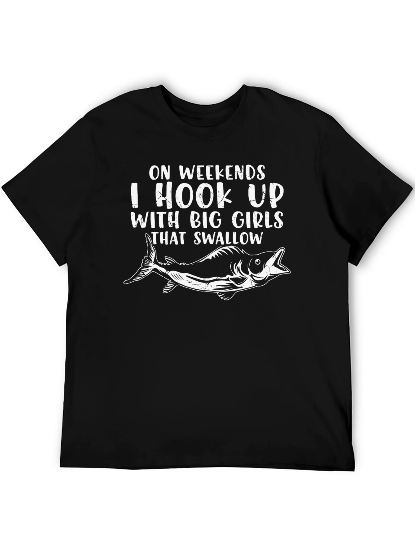 Hook Up Big Girls Fishing T-Shirt