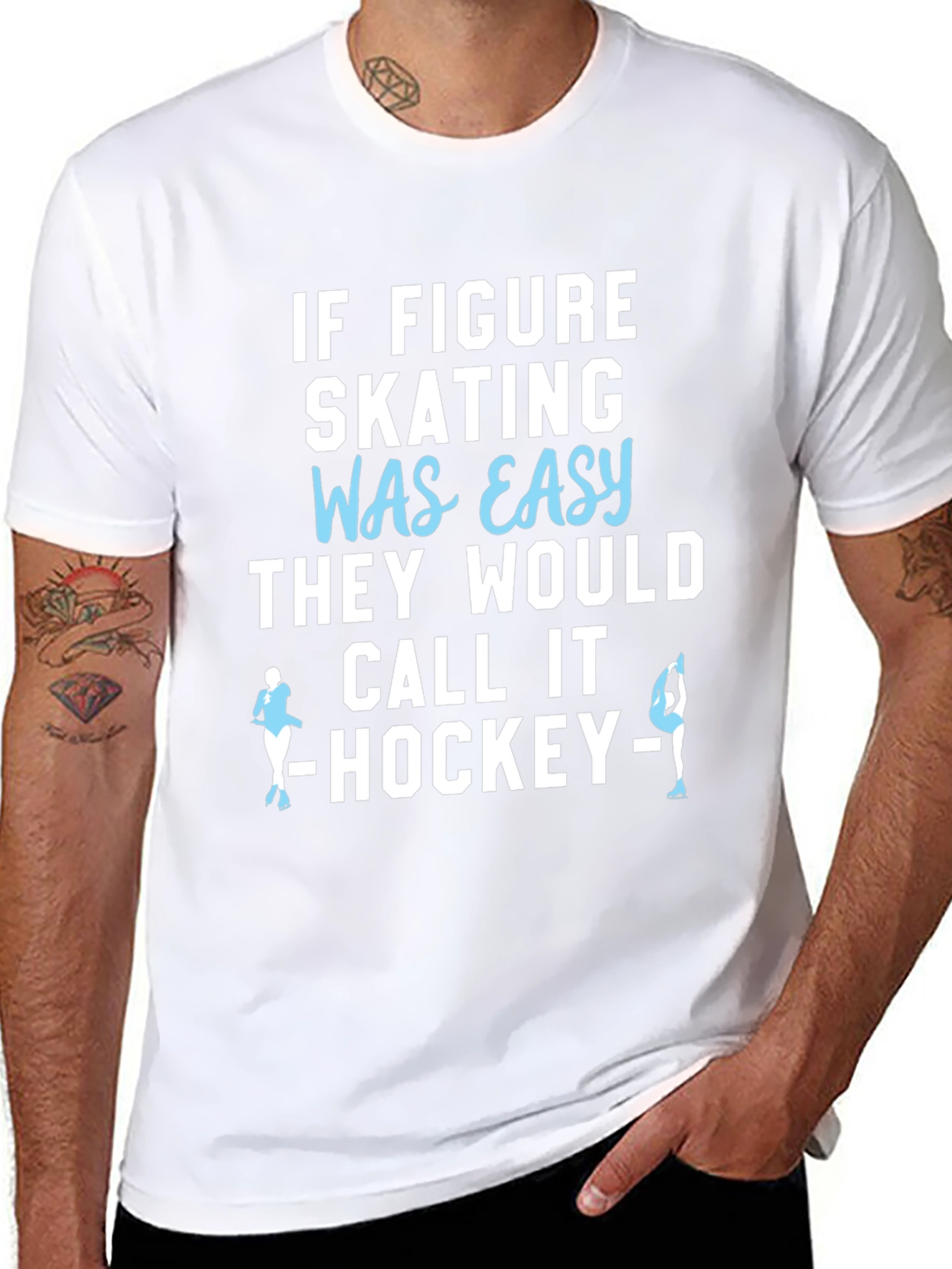 Figure Skating T-Shirt - Easy Hockey Funny Tee