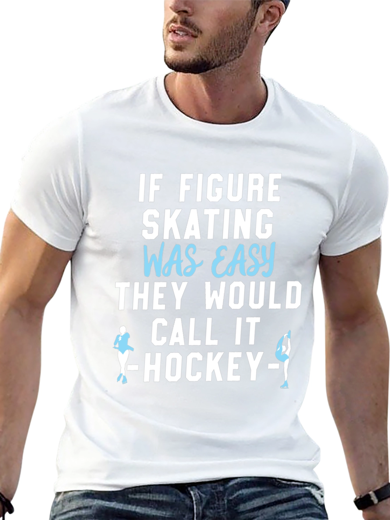 Figure Skating T-Shirt - Easy Hockey Funny Tee