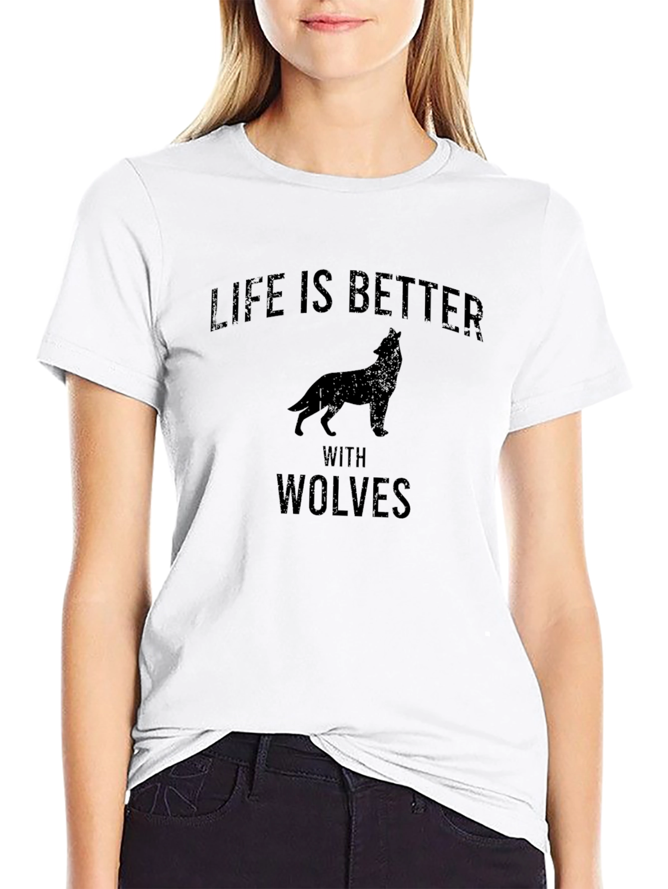 Life is Better With Wolves Graphic Tee