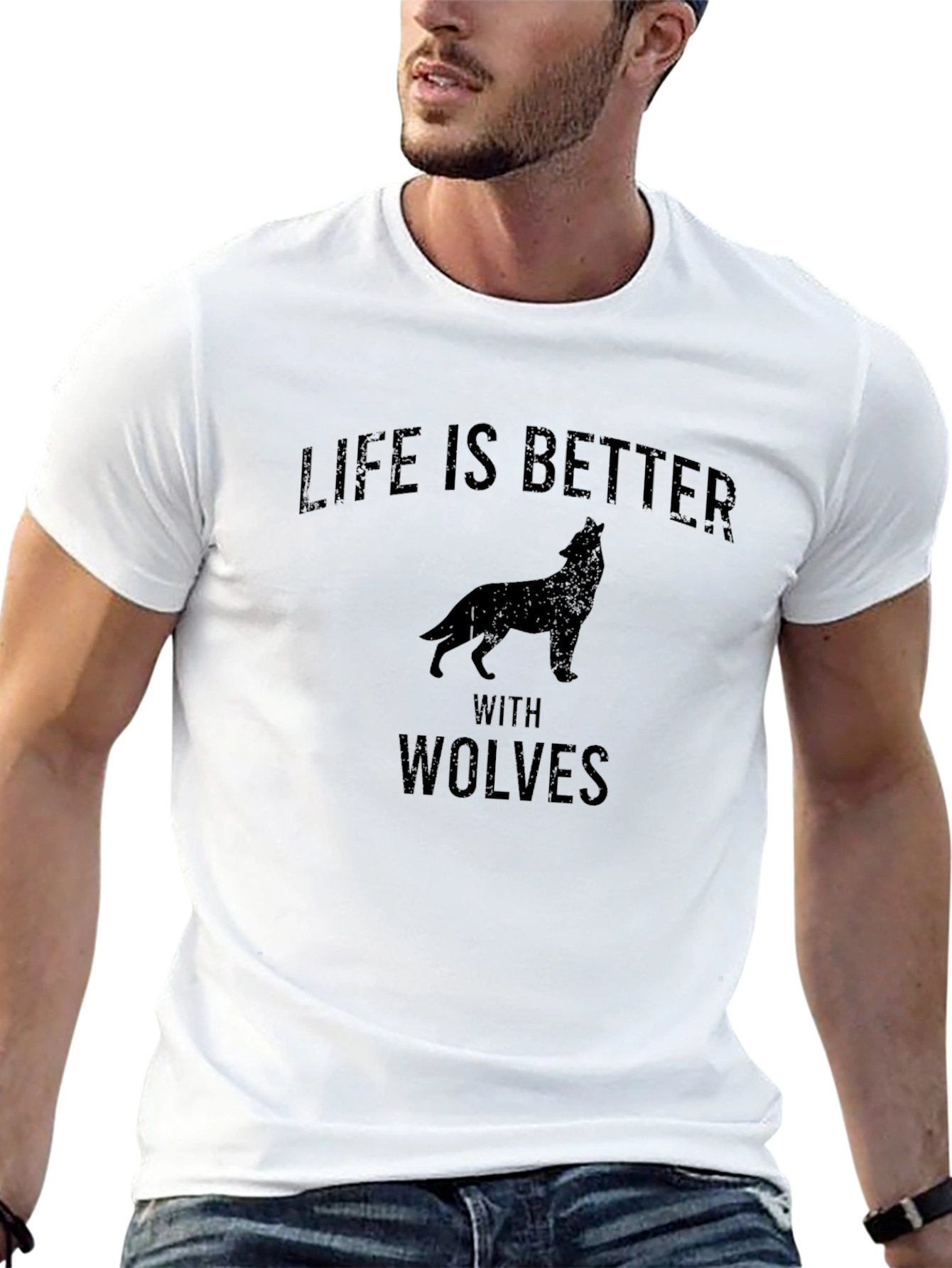 Life is Better With Wolves Graphic Tee