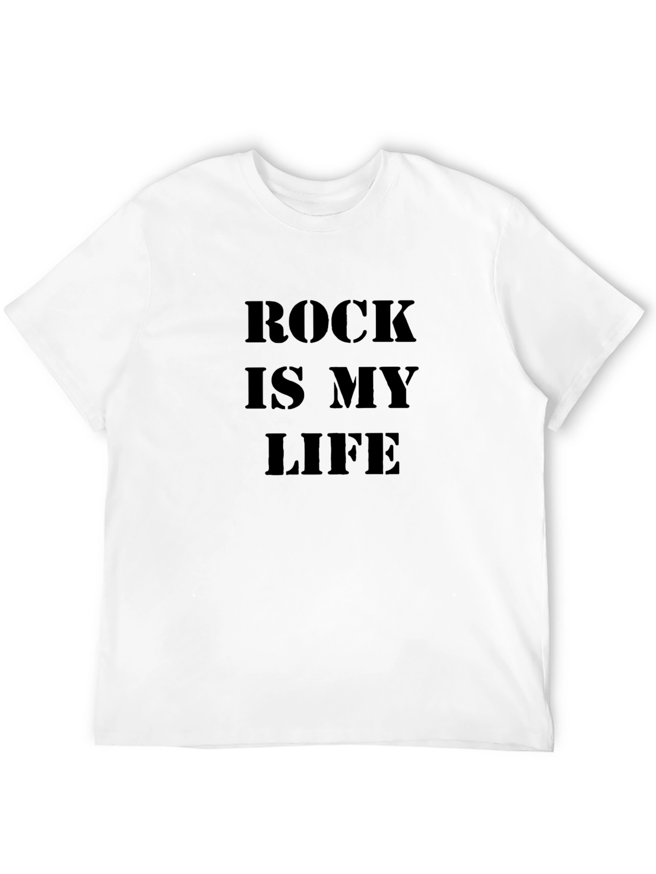 Rock is My Life Black Graphic Tee