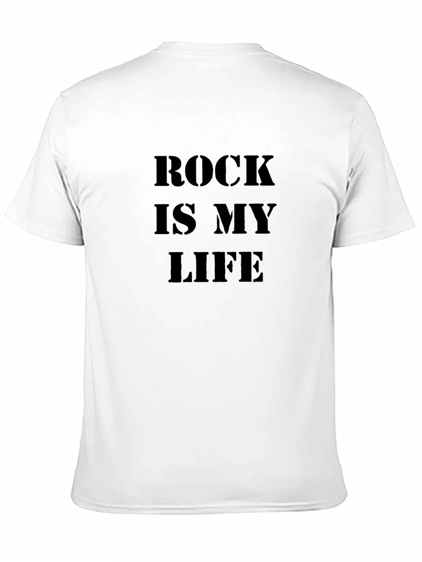 Rock is My Life Black Graphic Tee