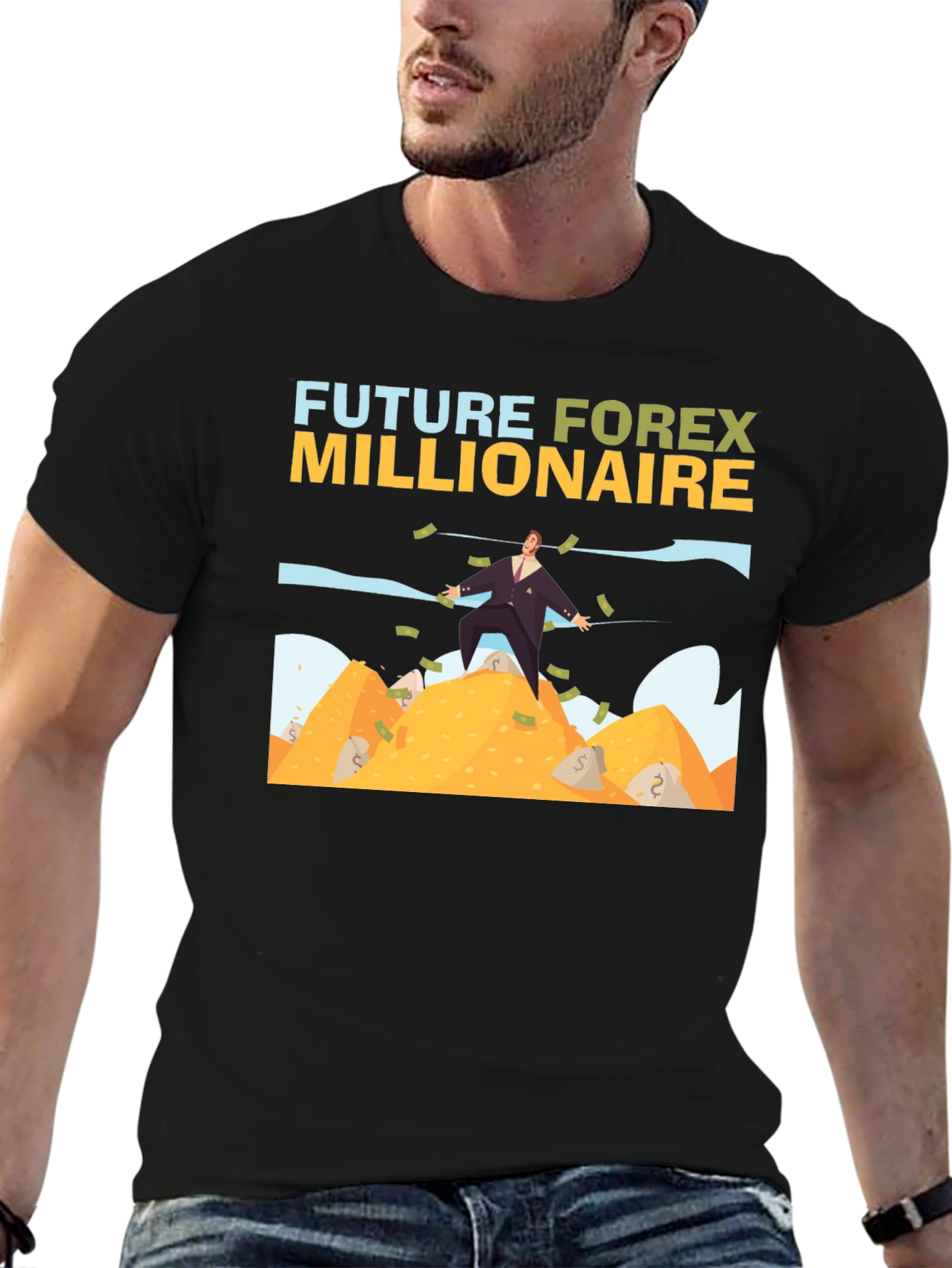 Future Forex Millionaire T-Shirt - Black