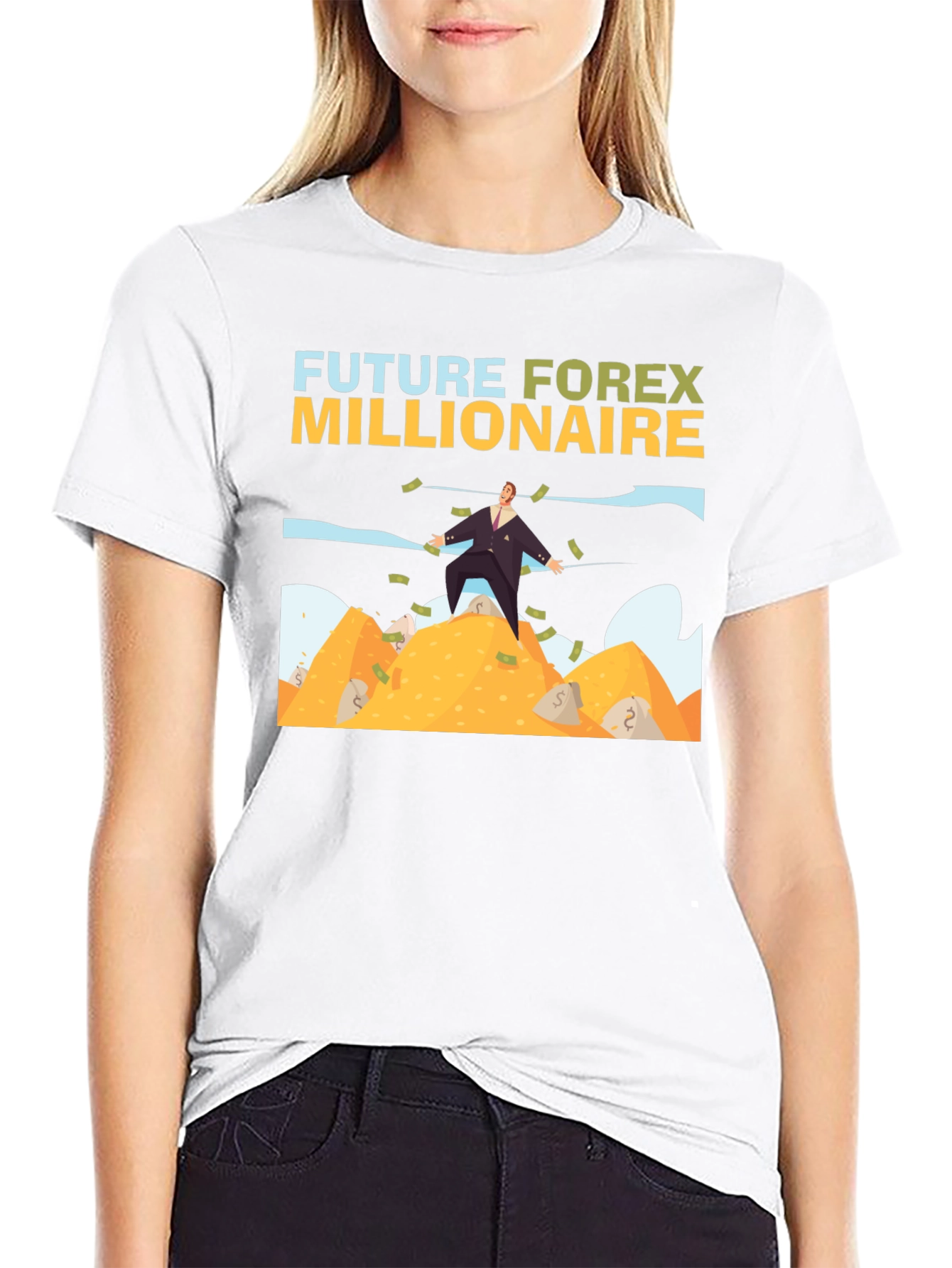 Future Forex Millionaire T-Shirt - Black