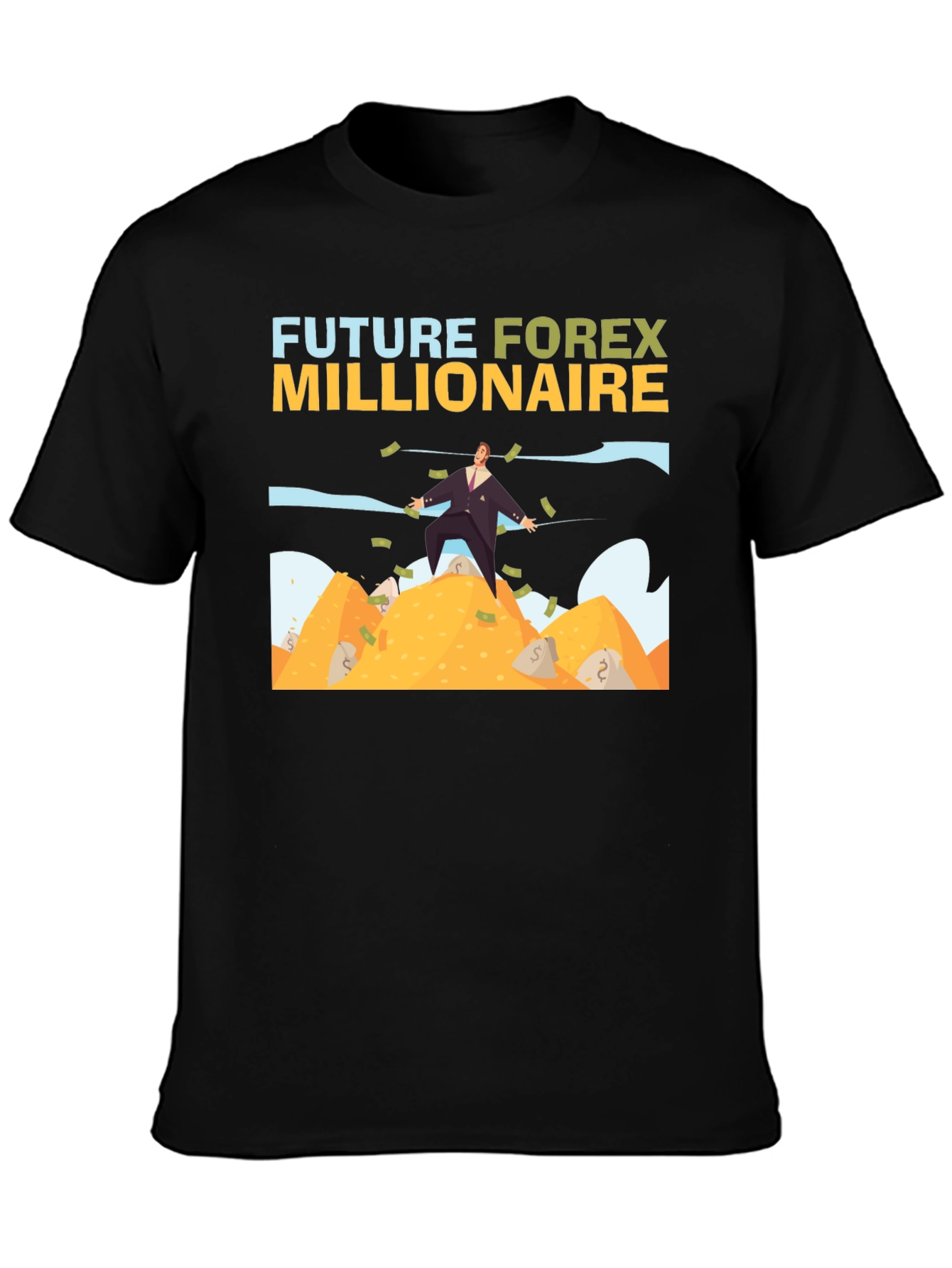 Future Forex Millionaire T-Shirt - Black