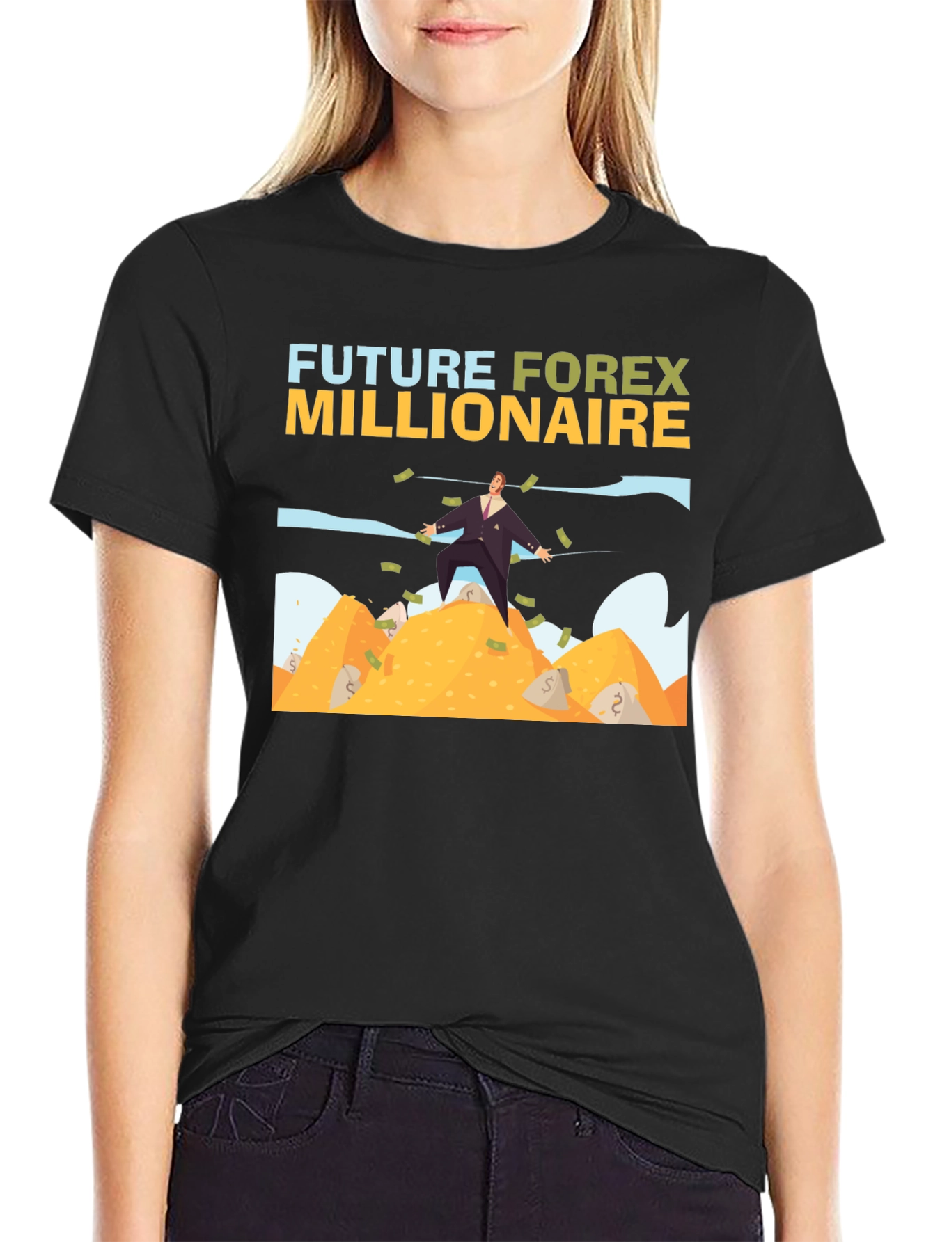 Future Forex Millionaire T-Shirt - Black