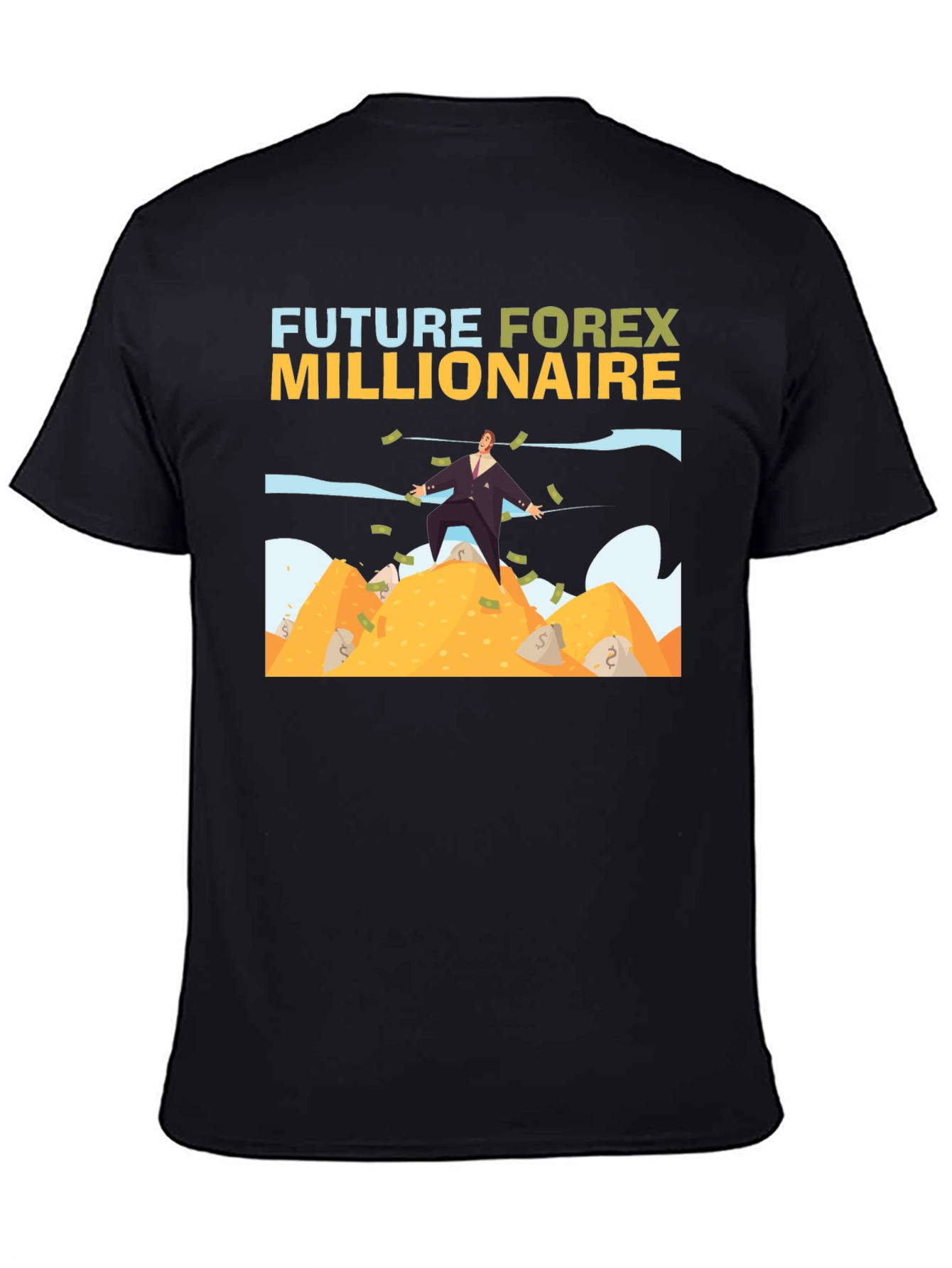Future Forex Millionaire T-Shirt - Black