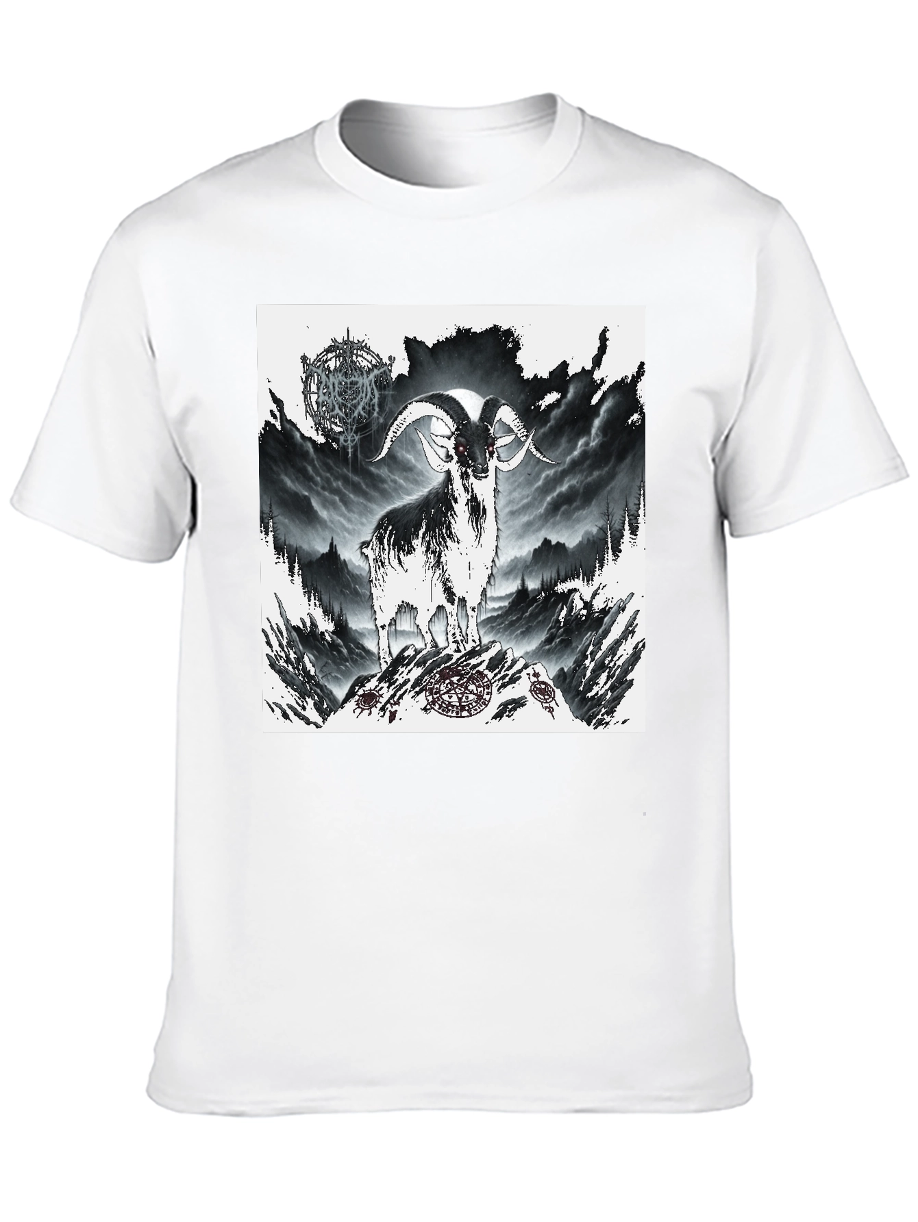 Mystic Goat Graphic Tee - Black