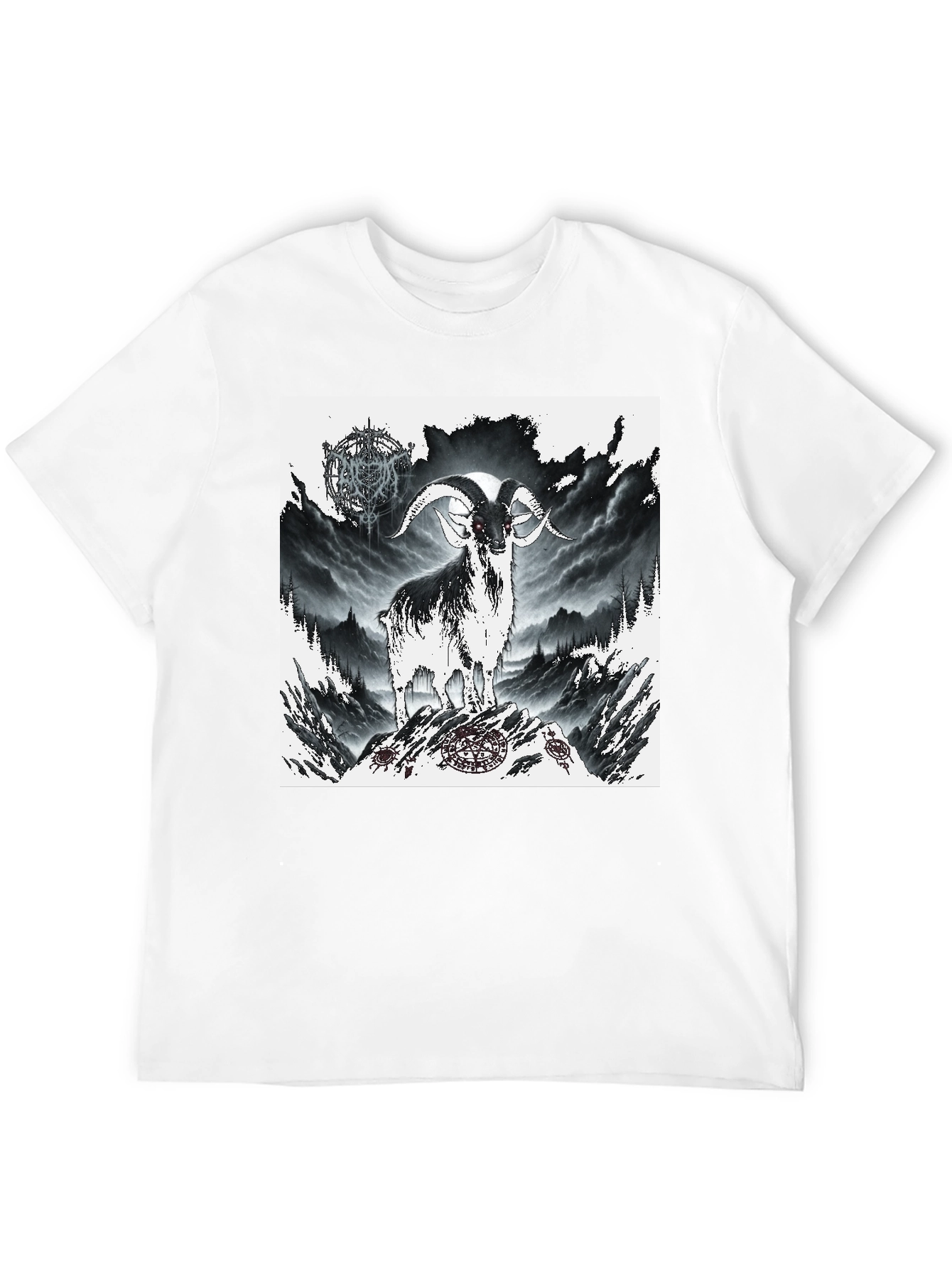 Mystic Goat Graphic Tee - Black
