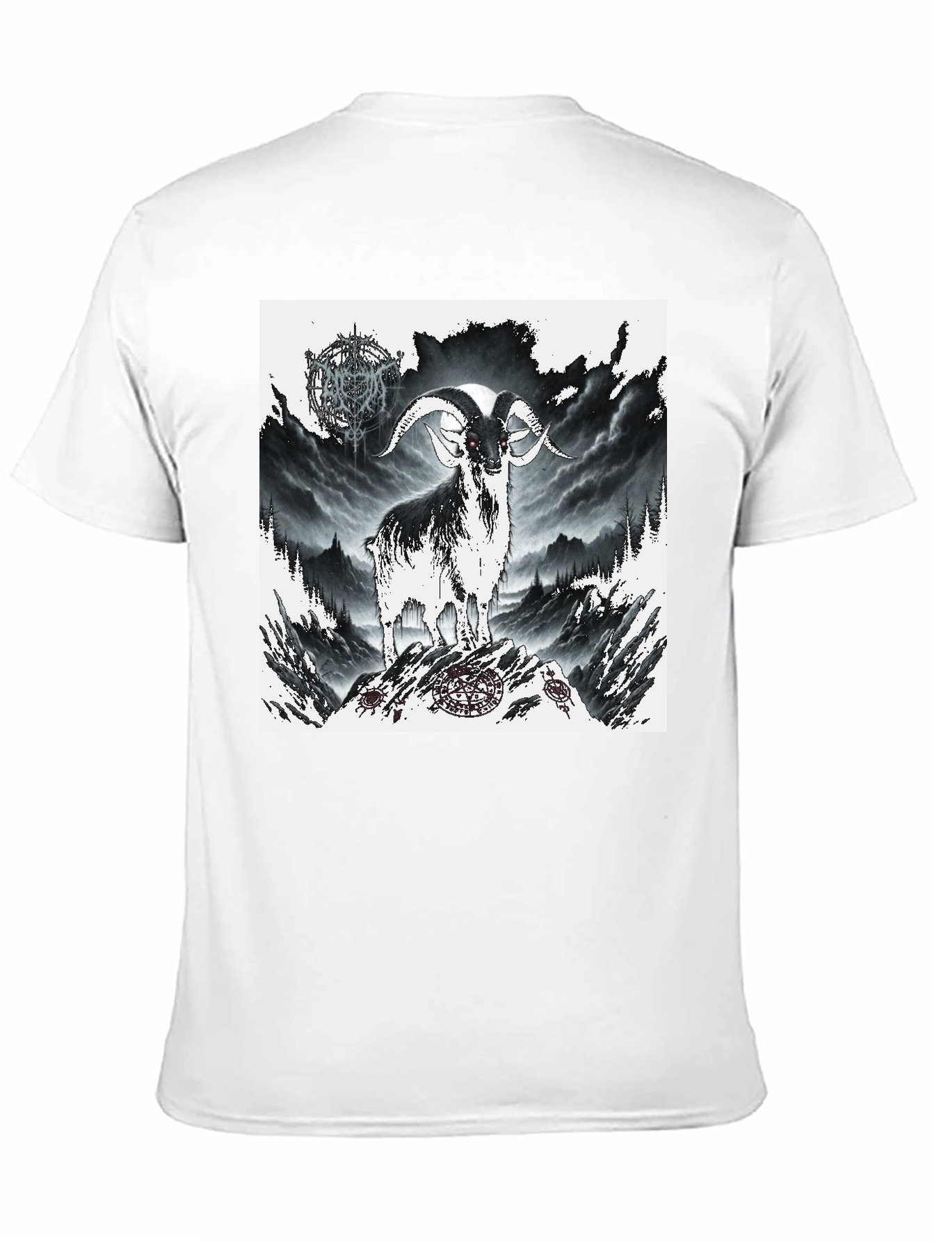 Mystic Goat Graphic Tee - Black