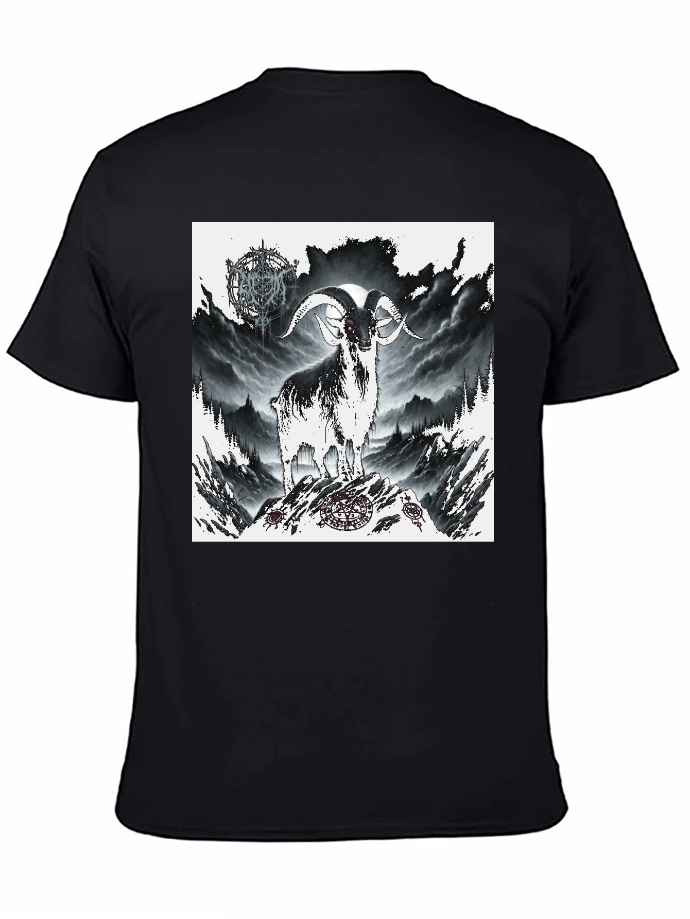 Mystic Goat Graphic Tee - Black
