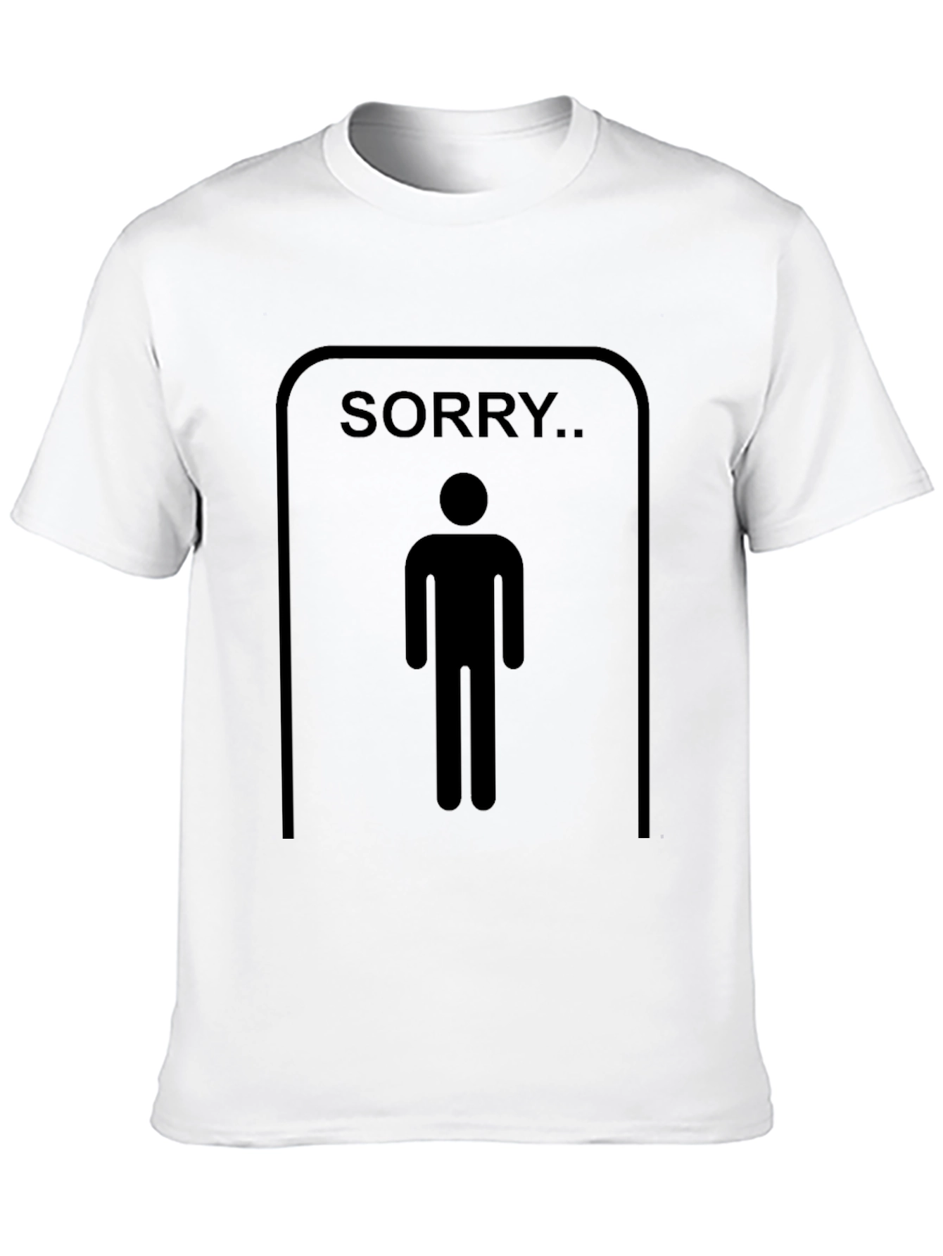 Mens Sorry.. Restroom Humor Graphic T-Shirt