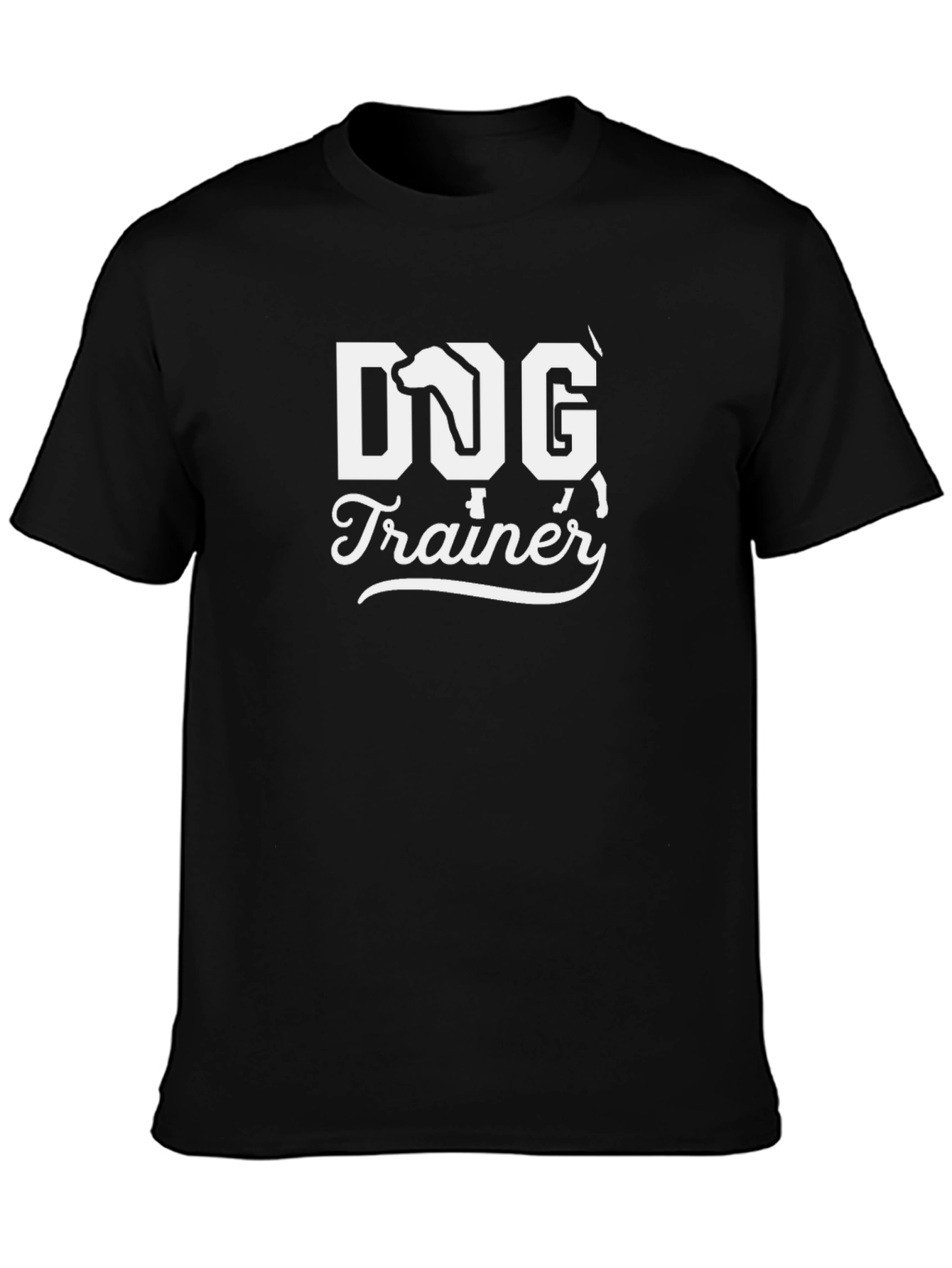 Dog Trainer T-Shirt - Black Cotton Tee