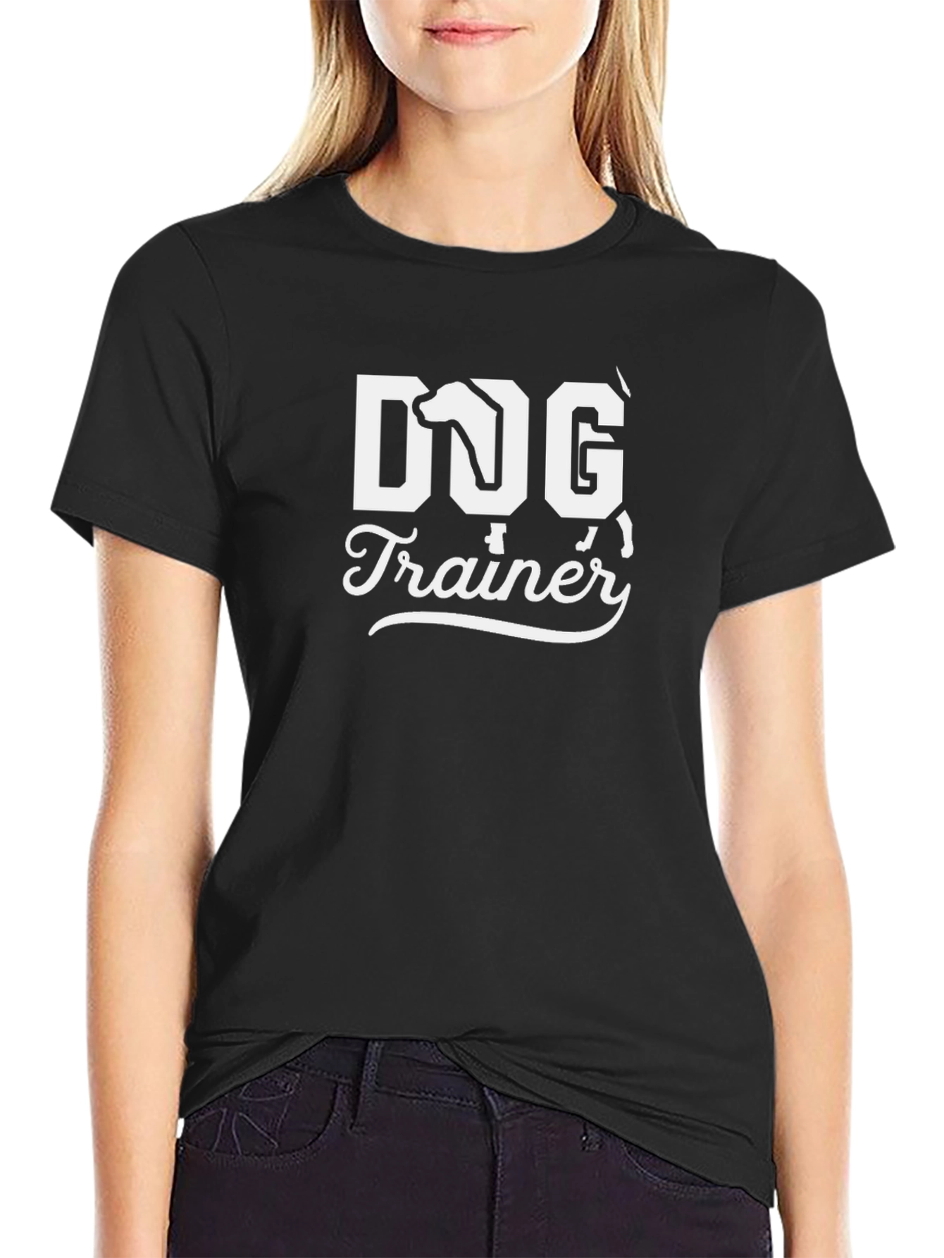 Dog Trainer T-Shirt - Black Cotton Tee