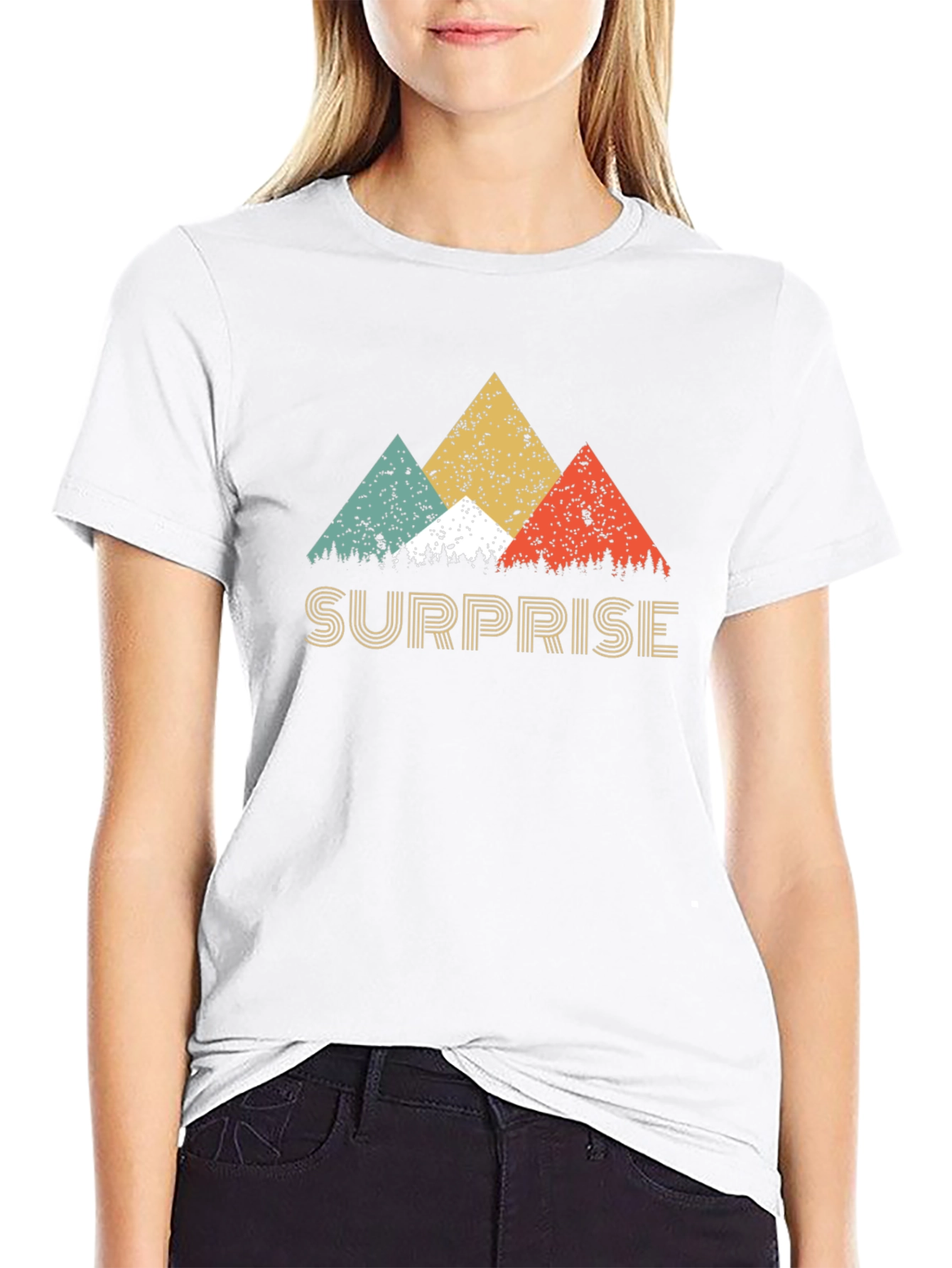 Surprise Retro Mountain Graphic T-Shirt